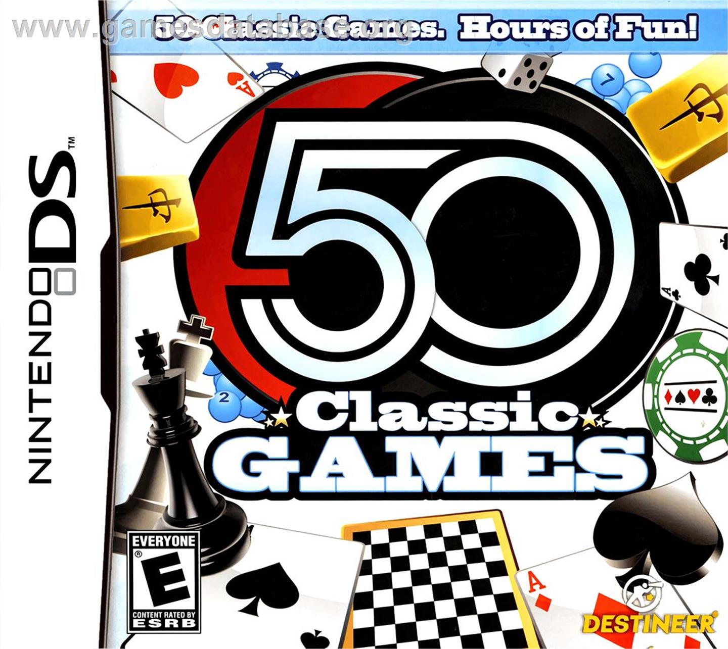 50 Classic Games - Nintendo DS - Artwork - Box