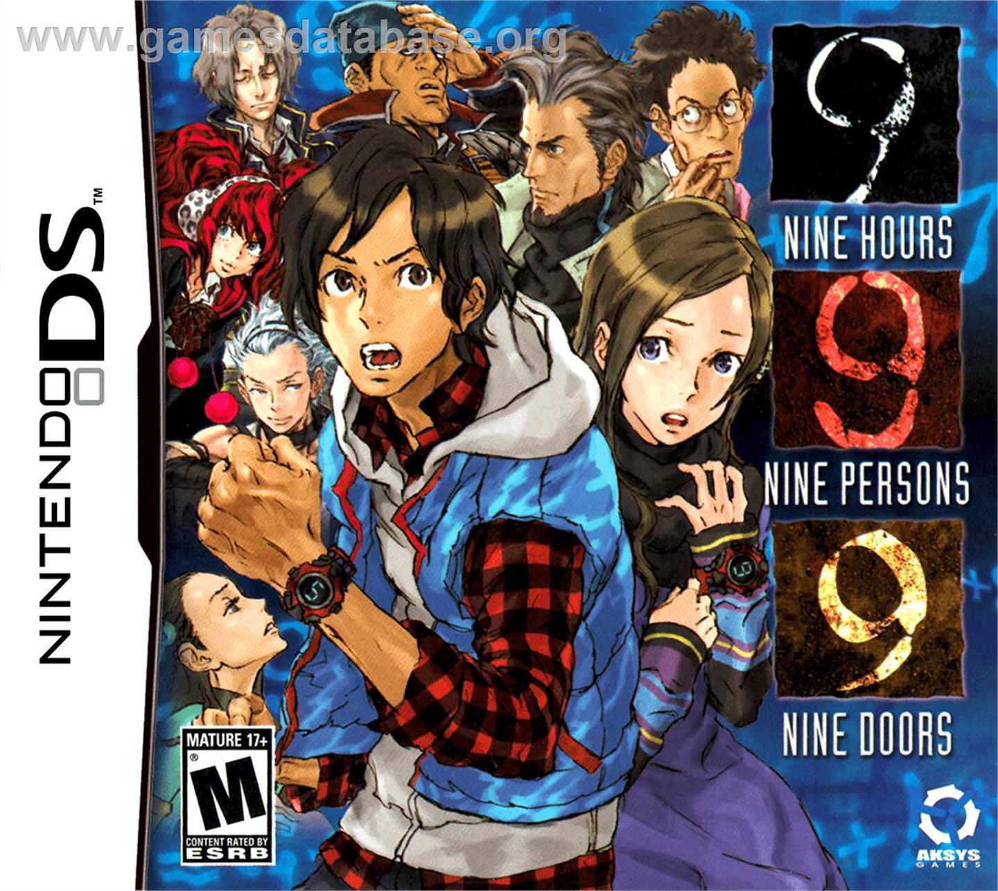 999 - Nine Hours Nine Persons Nine Doors - Nintendo DS - Artwork - Box