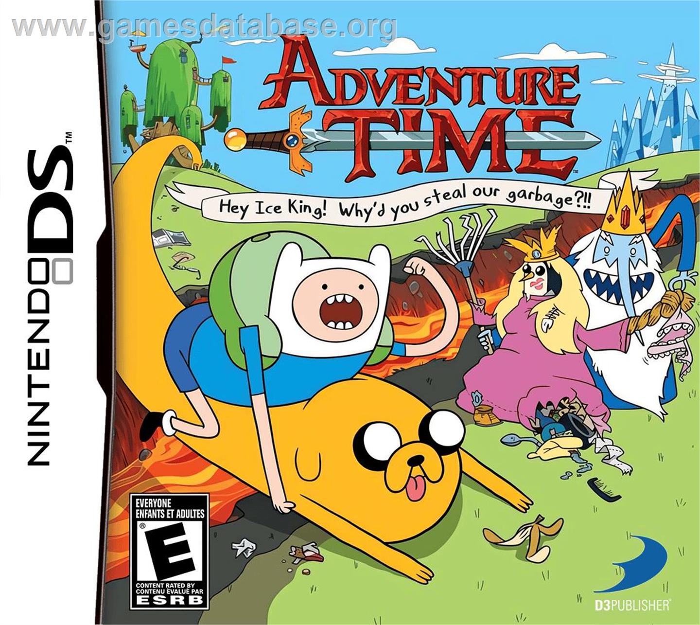 Adventure Time - Hey Ice King! Why'd You Steal Our Garbage?! - Nintendo DS - Artwork - Box
