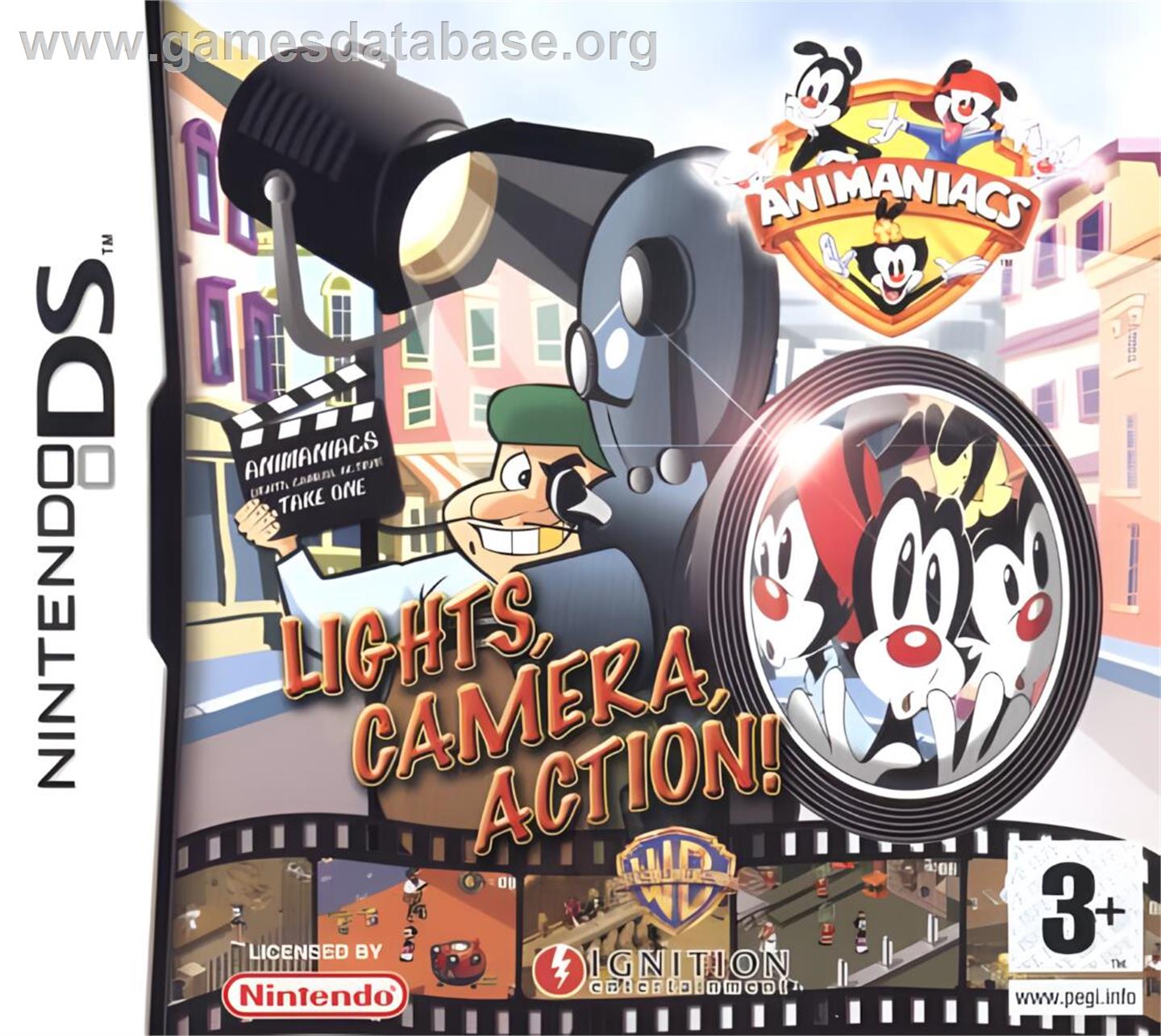 Animaniacs - Lights Camera Action ! - Nintendo DS - Artwork - Box