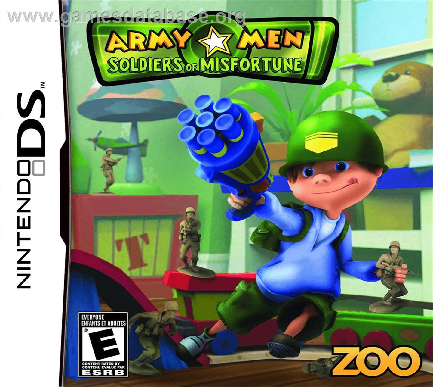 Army Men - Soldiers Of Misfortune - Nintendo DS - Artwork - Box
