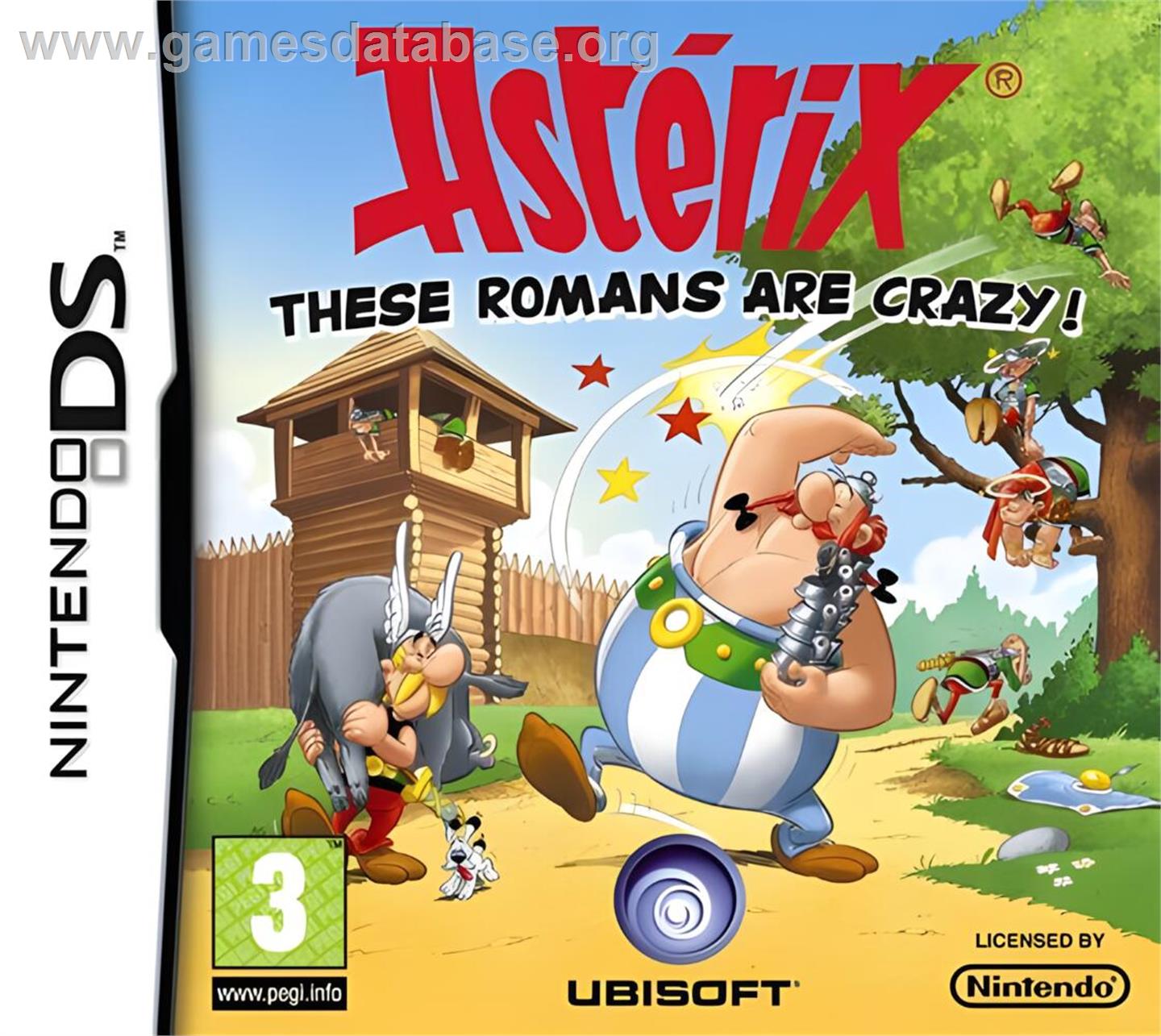 Astérix - Ils Sont Fous Ces Romains ! - Nintendo DS - Artwork - Box