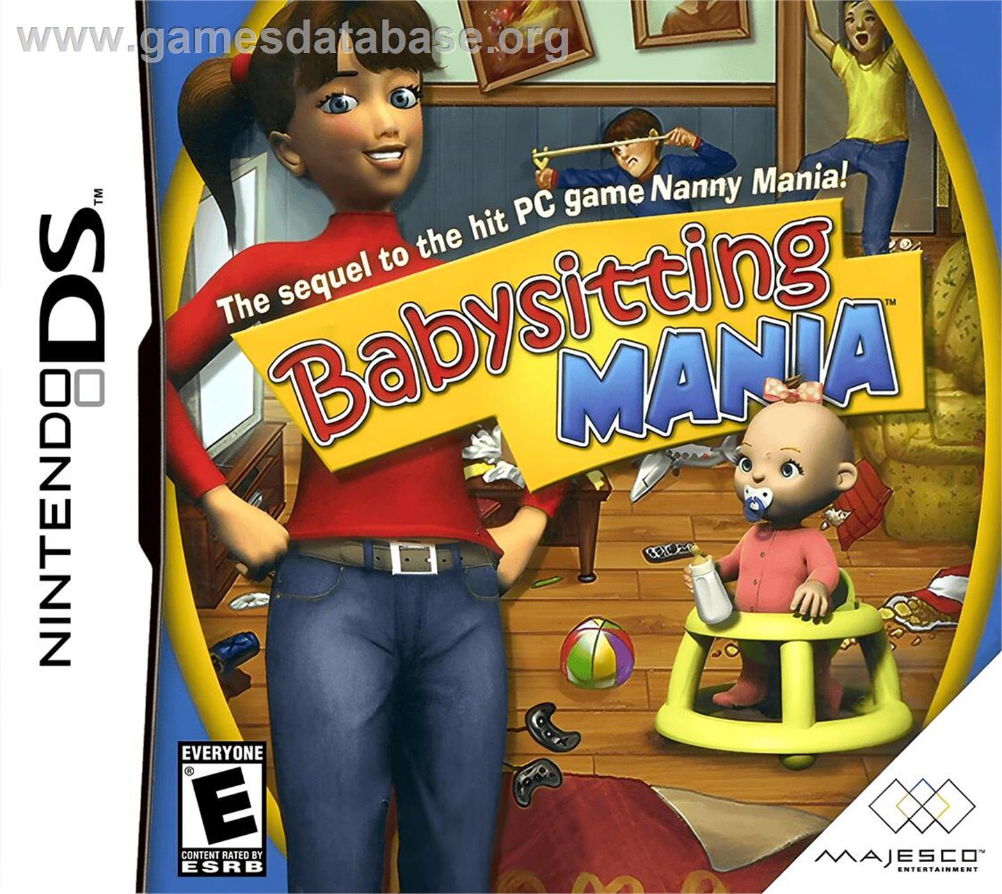 Babysitting Mania - Nintendo DS - Artwork - Box