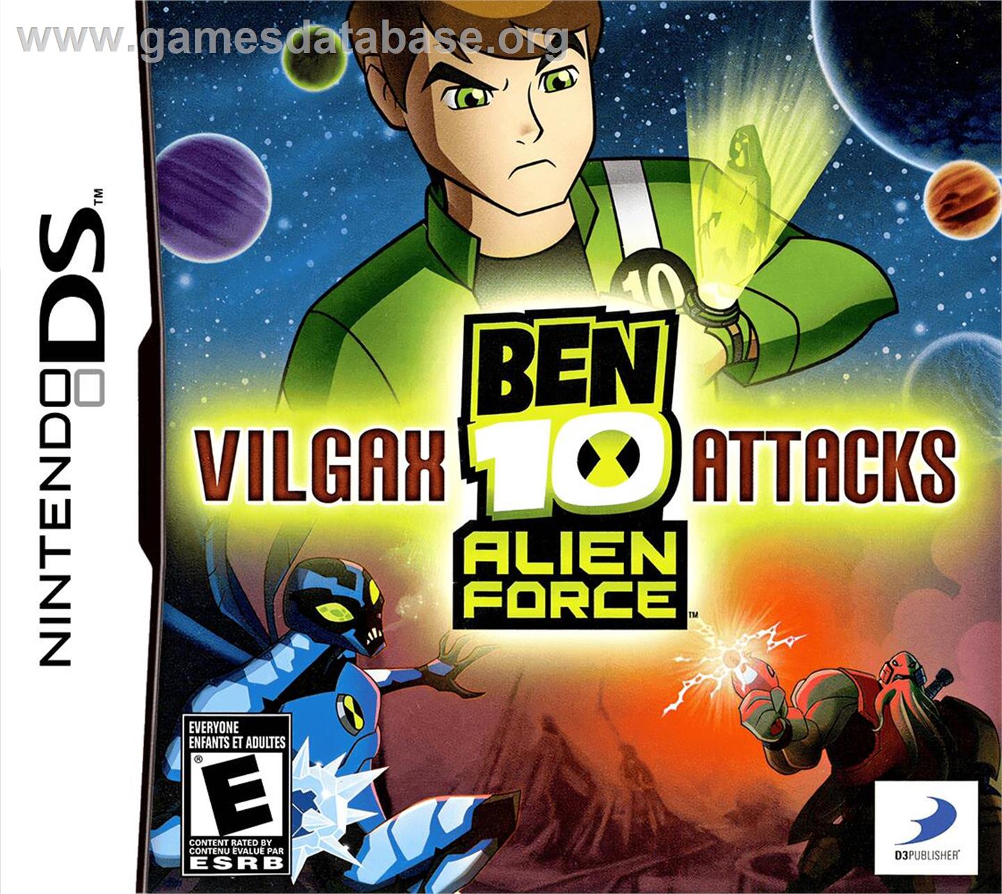 Ben 10 - Alien Force - Vilgax Attacks - Nintendo DS - Artwork - Box