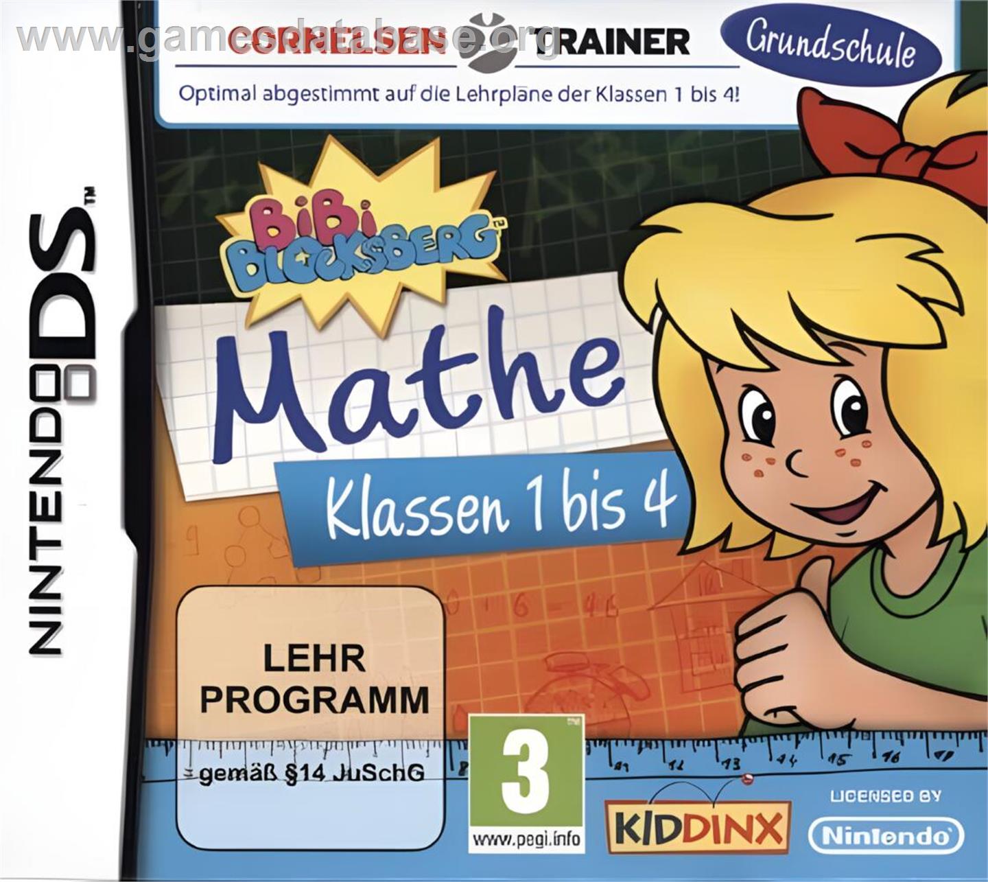 Bibi Blocksberg: Grundschule Mathematik - Klasse 1 Bis 4 - Nintendo DS - Artwork - Box