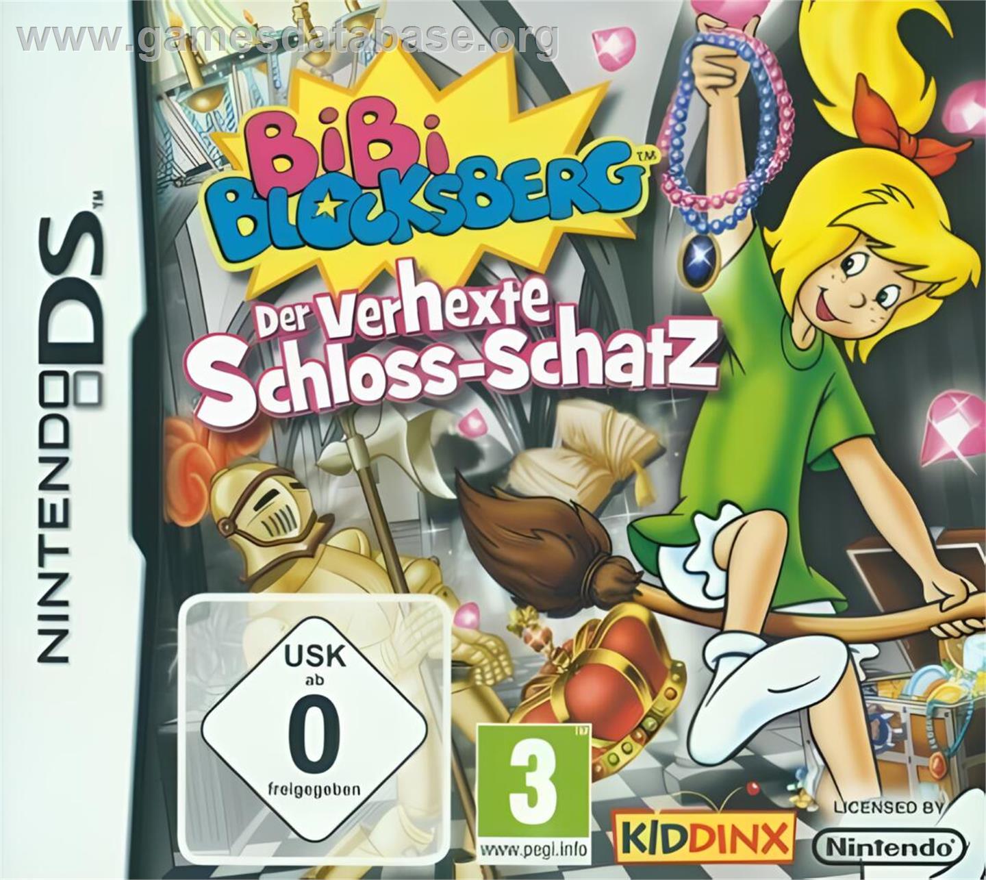 Bibi Blocksberg - Der Verhexte Schloss-schatz - Nintendo DS - Artwork - Box