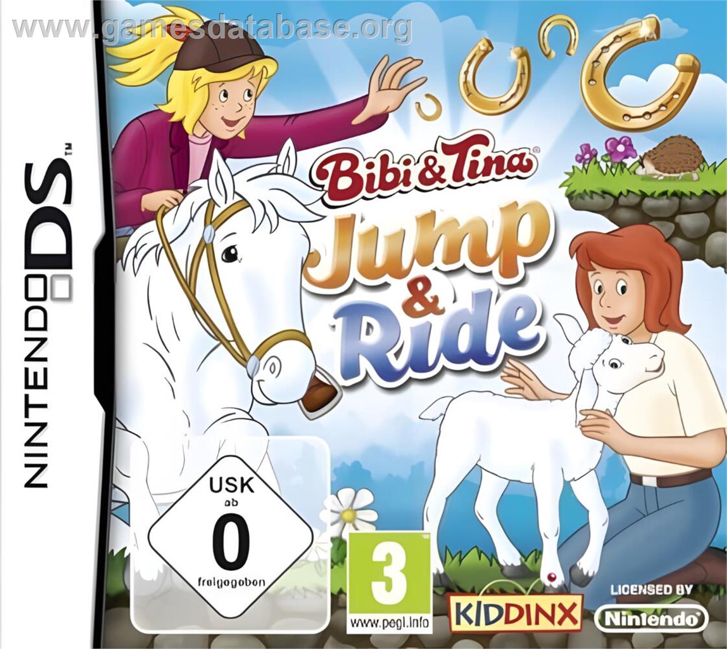 Bibi and Tina - Jump and Ride - Nintendo DS - Artwork - Box