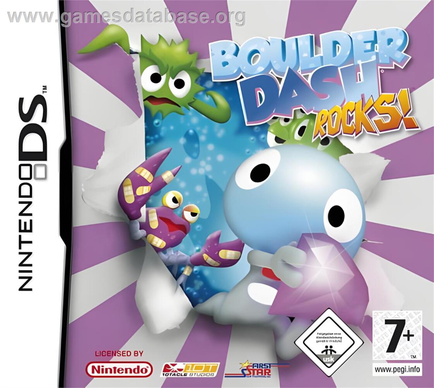 Boulder Dash Rocks - Nintendo DS - Artwork - Box