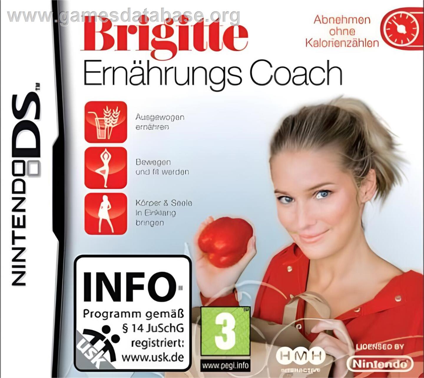 Brigitte - Ernaehrungs Coach - Nintendo DS - Artwork - Box