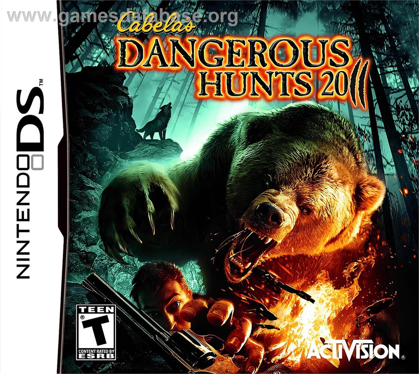 Cabela's Dangerous Hunts 2011 - Nintendo DS - Artwork - Box