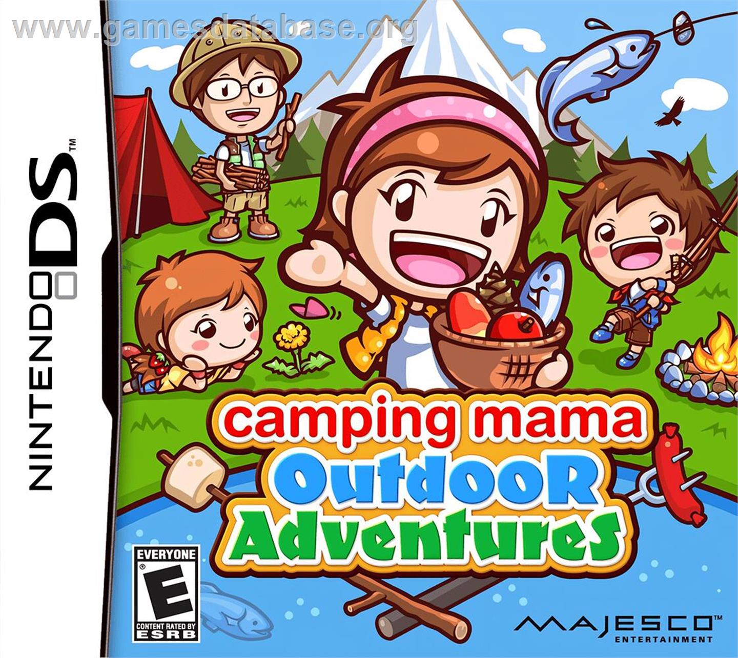 Camping Mama - Outdoor Adventures - Nintendo DS - Artwork - Box