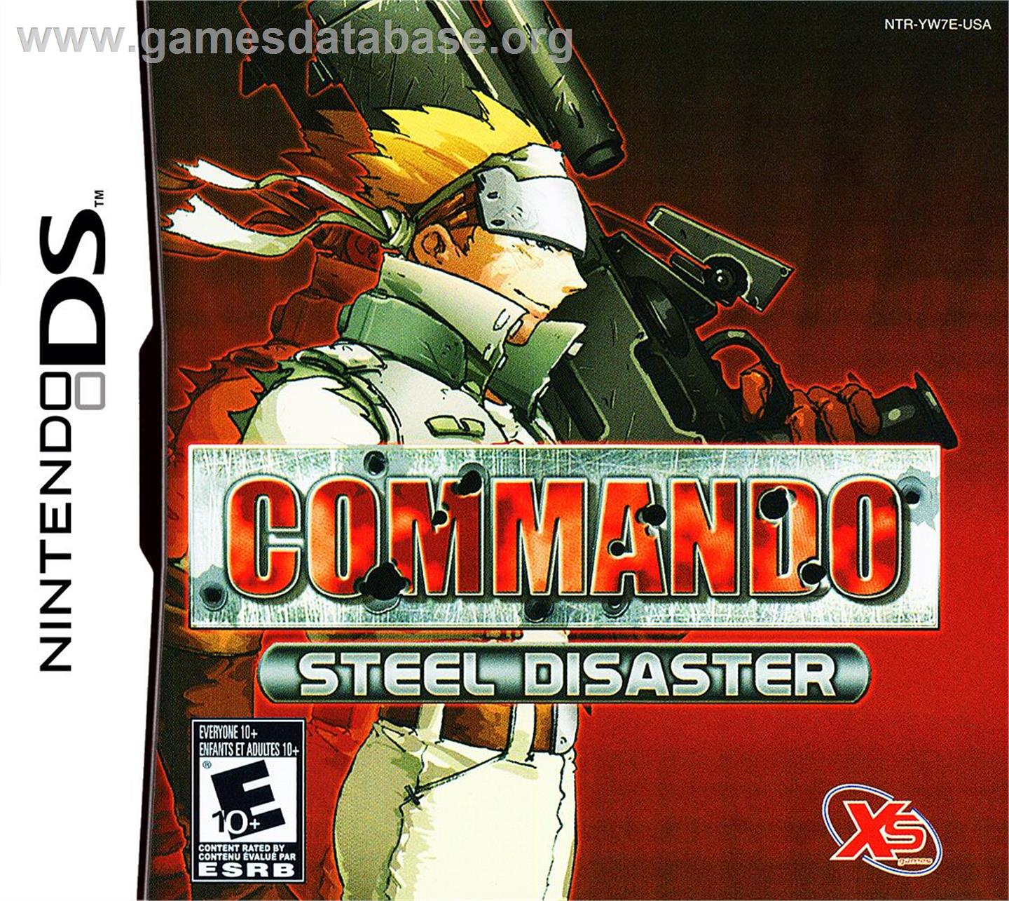 Commando - Steel Disaster - Nintendo DS - Artwork - Box