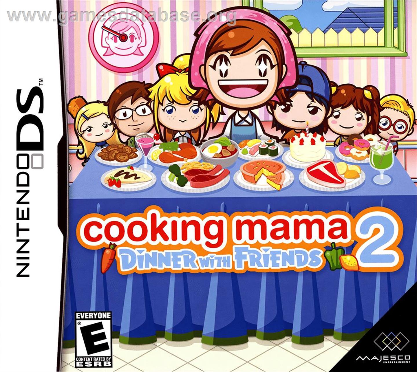 Cooking Mama 2 - Dinner With Friends - Nintendo DS - Artwork - Box