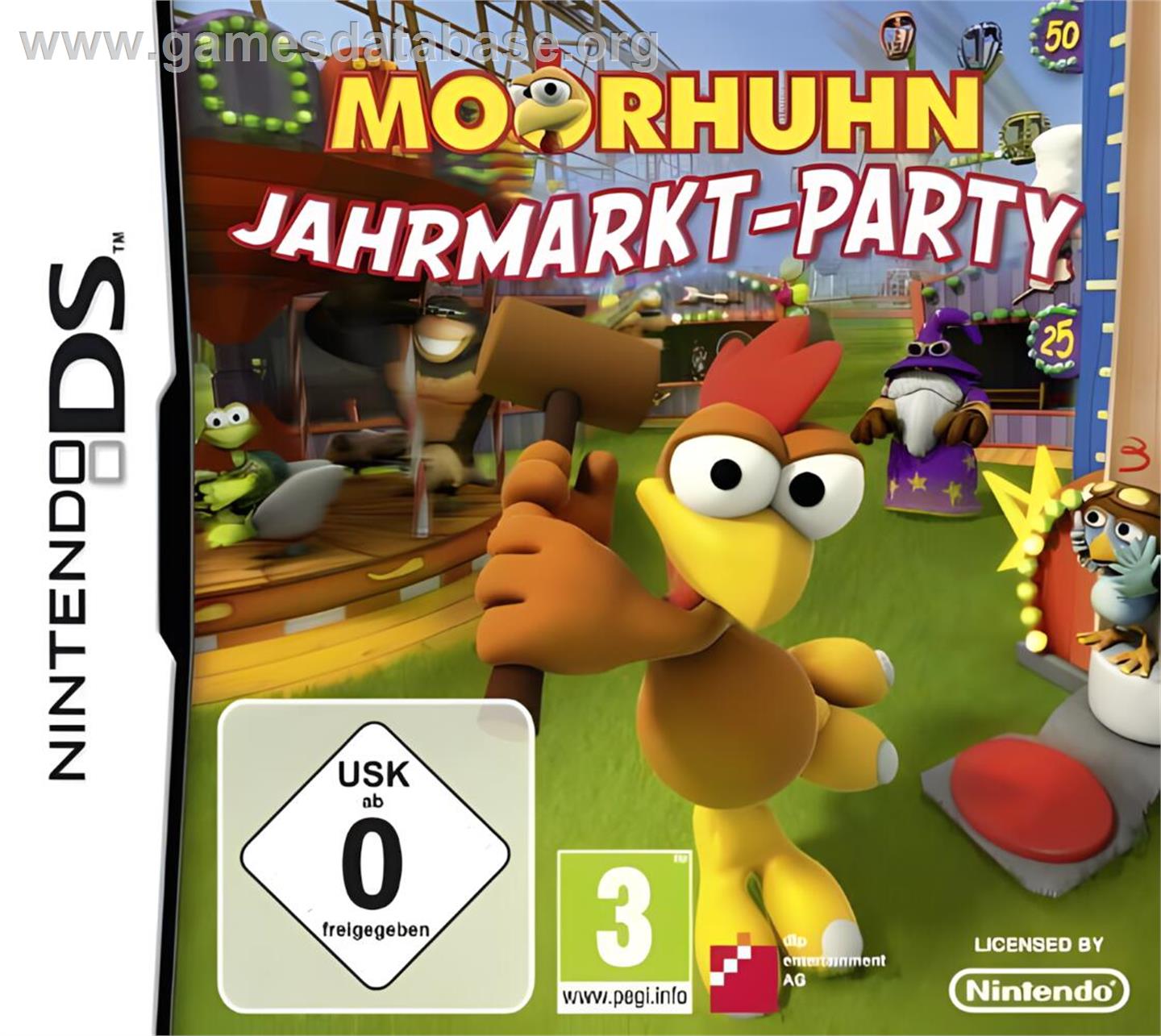 Crazy Chicken Carnival - Nintendo DS - Artwork - Box