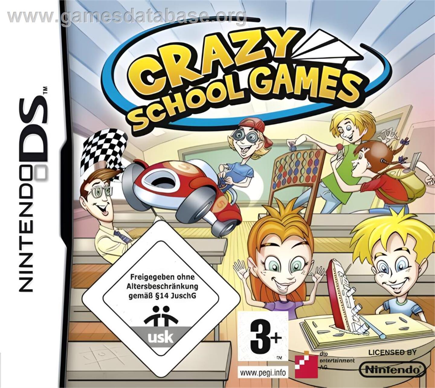 Crazy School Games - Nintendo DS - Artwork - Box