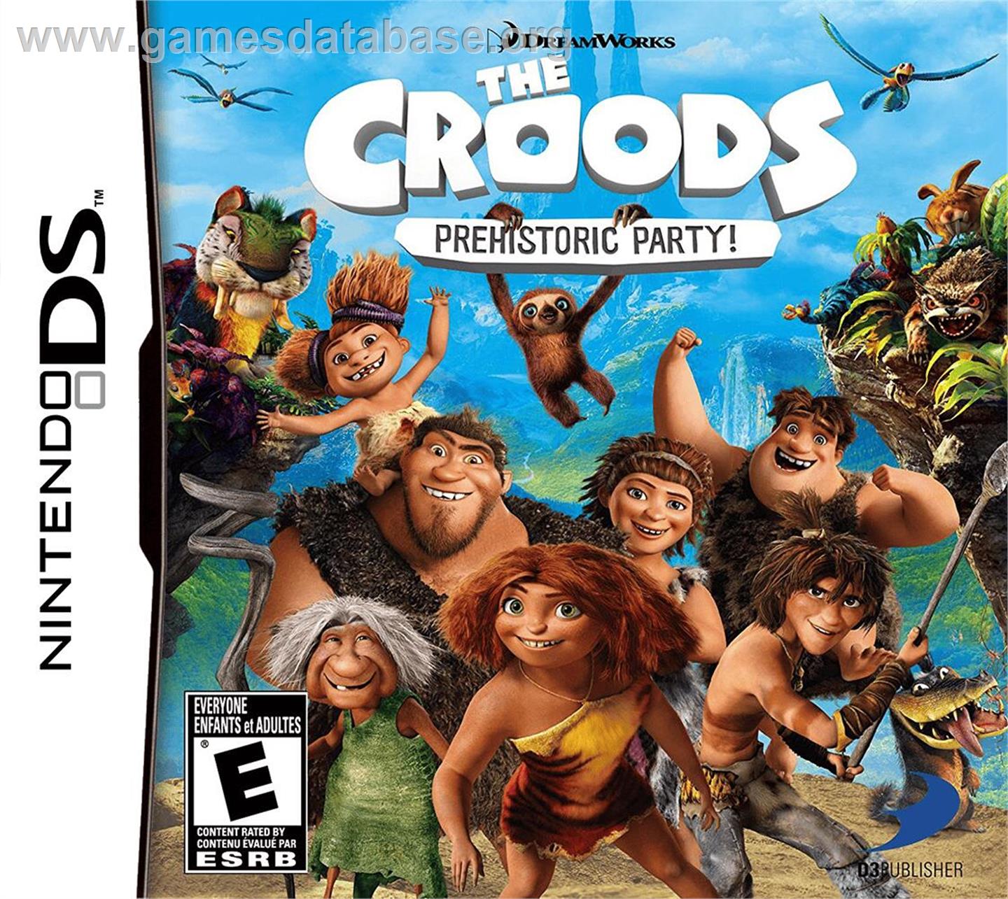 Croods - Fête Préhistorique, Les - Nintendo DS - Artwork - Box