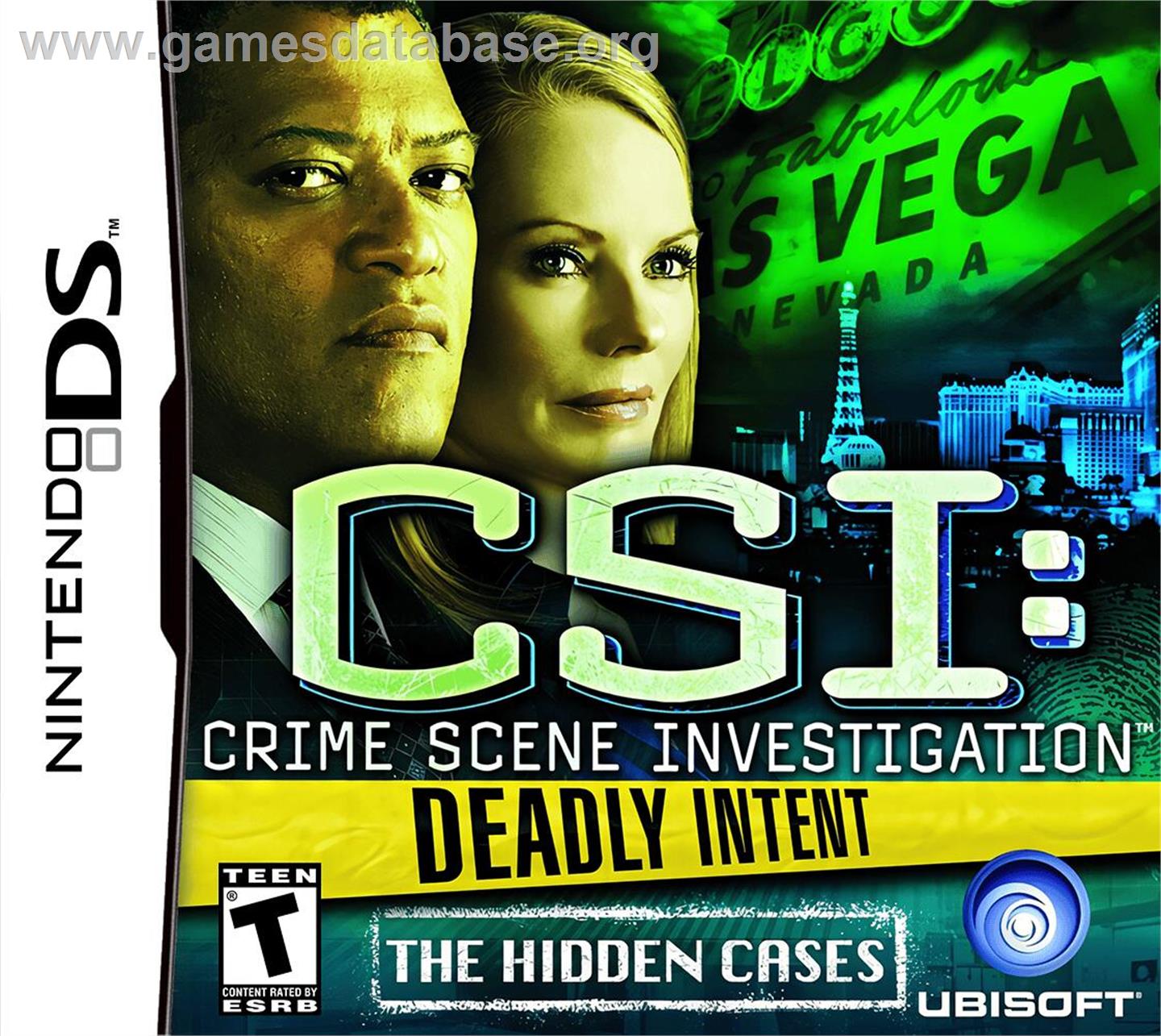 Csi - Crime Scene Investigation - Deadly Intent - The Hidden Cases - Nintendo DS - Artwork - Box