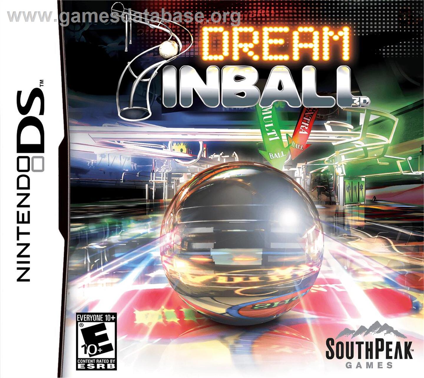 Dream Pinball 3d - Nintendo DS - Artwork - Box