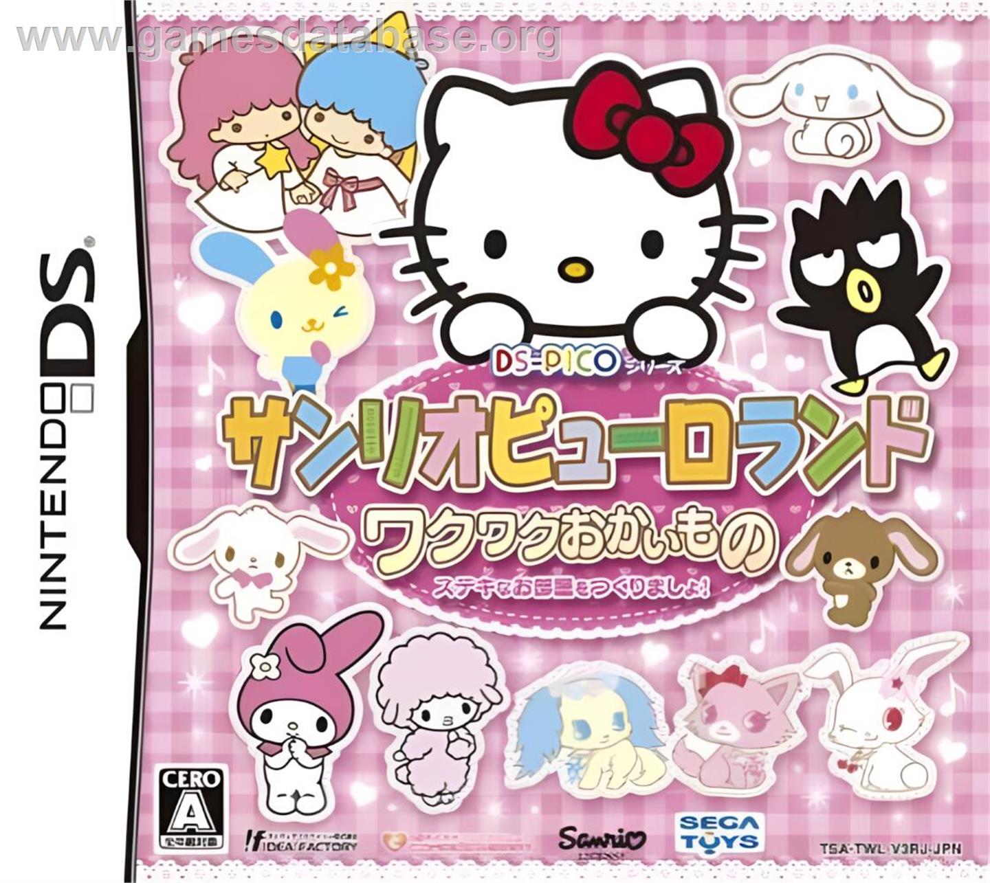 Ds-pico Series - Sanrio Puroland - Waku Waku Okaimono - Suteki Na Oheya O Tsukuri Masho - Nintendo DS - Artwork - Box
