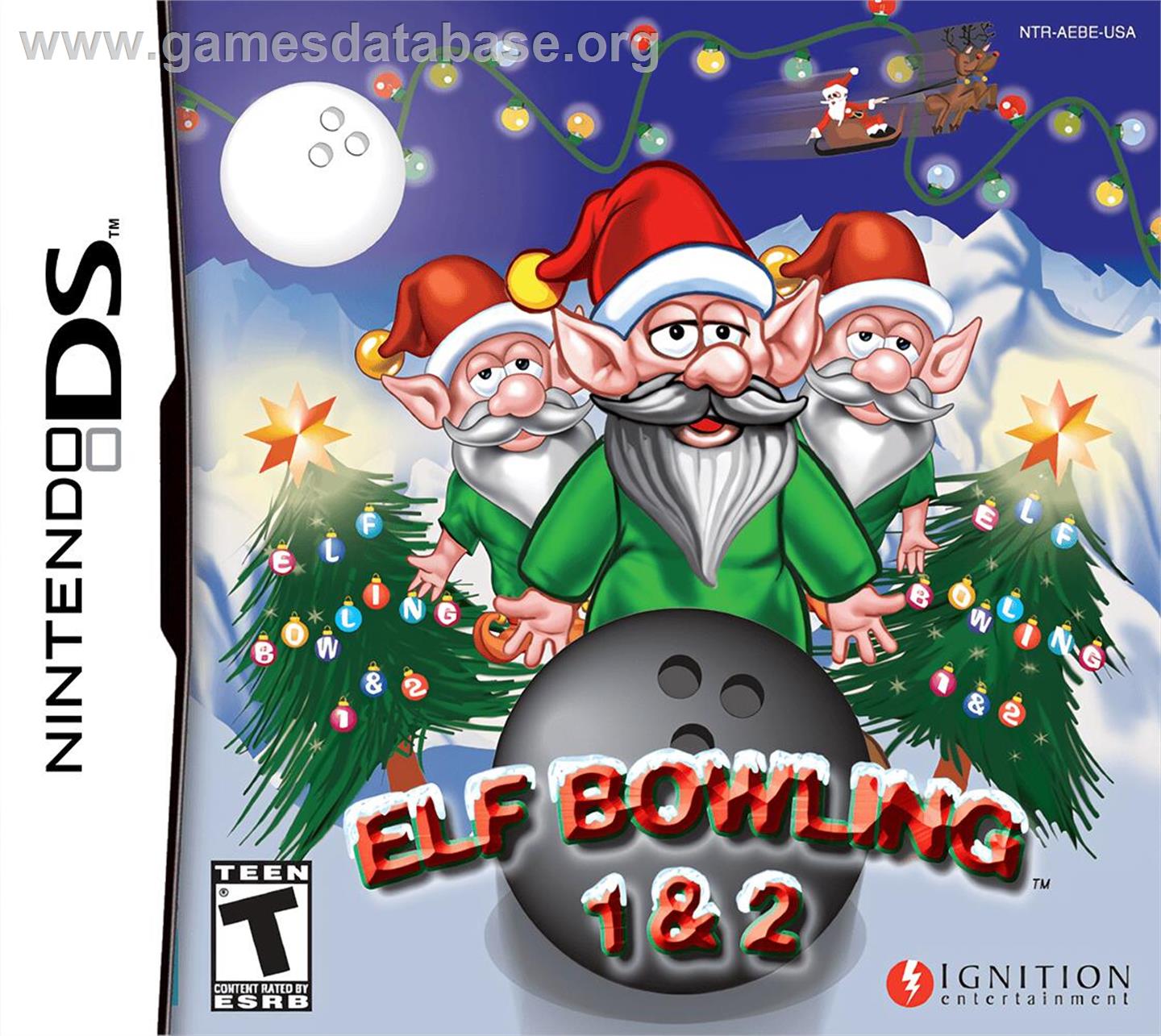 Elf Bowling 1 And 2 - Nintendo DS - Artwork - Box