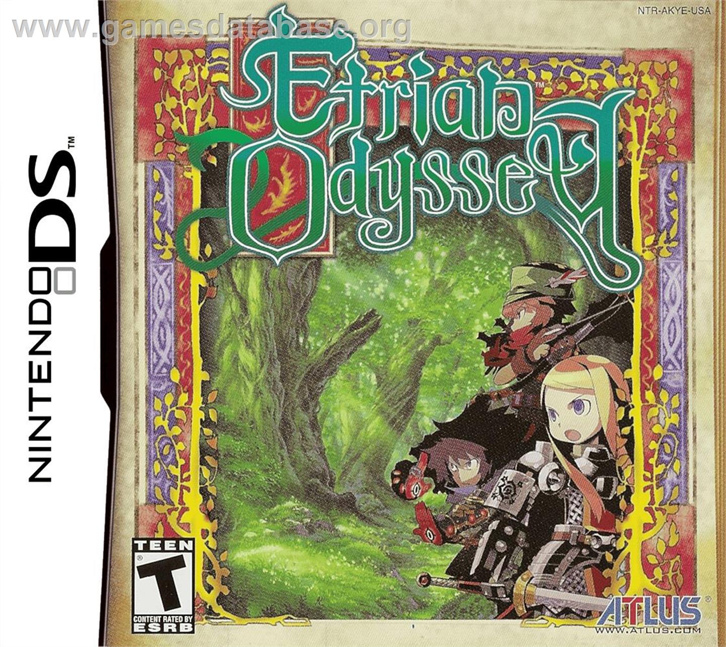 Etrian Odyssey - Nintendo DS - Artwork - Box