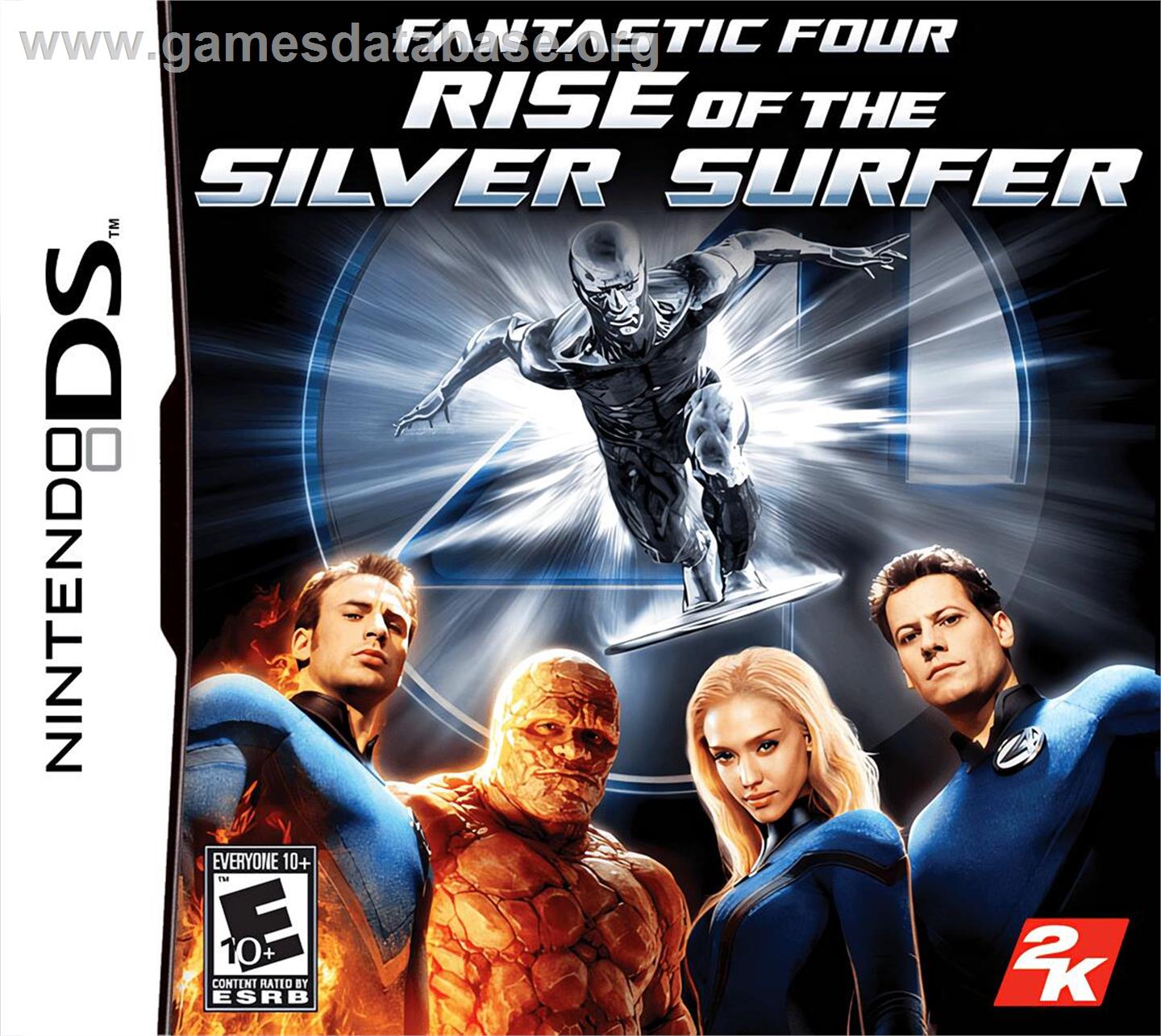 Fantastic Four - Rise Of The Silver Surfer - Nintendo DS - Artwork - Box