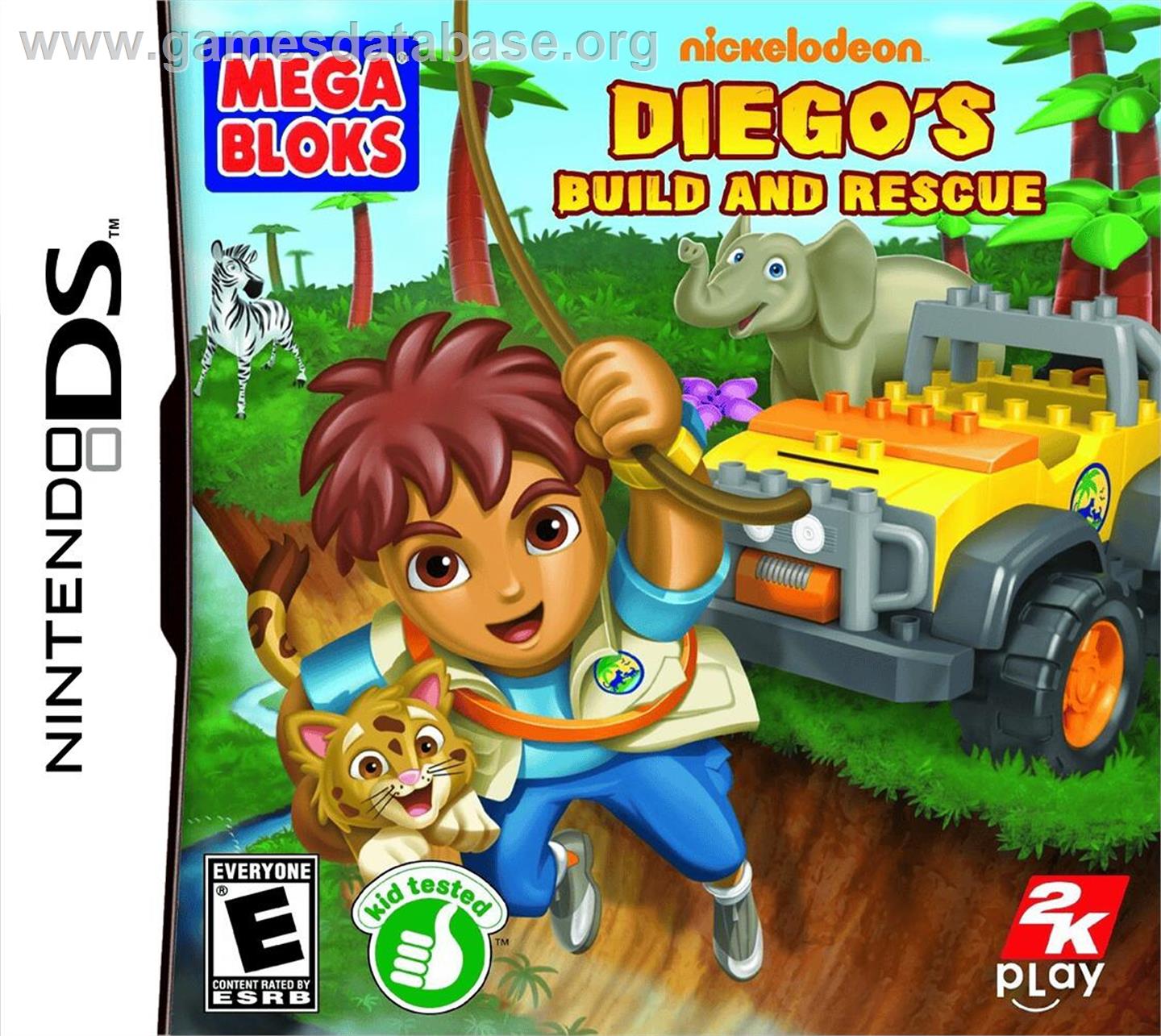 Go Diego ! Mission Construction - Nintendo DS - Artwork - Box