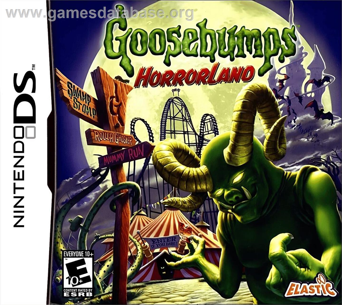 Goosebumps Horrorland - Nintendo DS - Artwork - Box