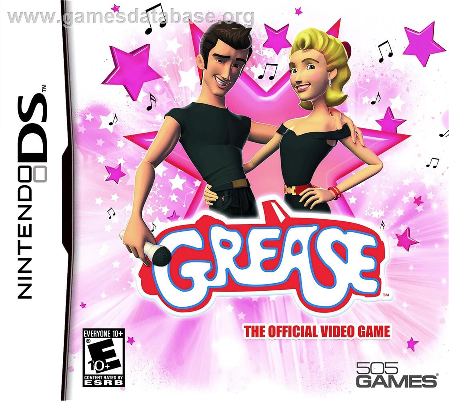 Grease - Le Jeu Vidéo Officiel - Nintendo DS - Artwork - Box