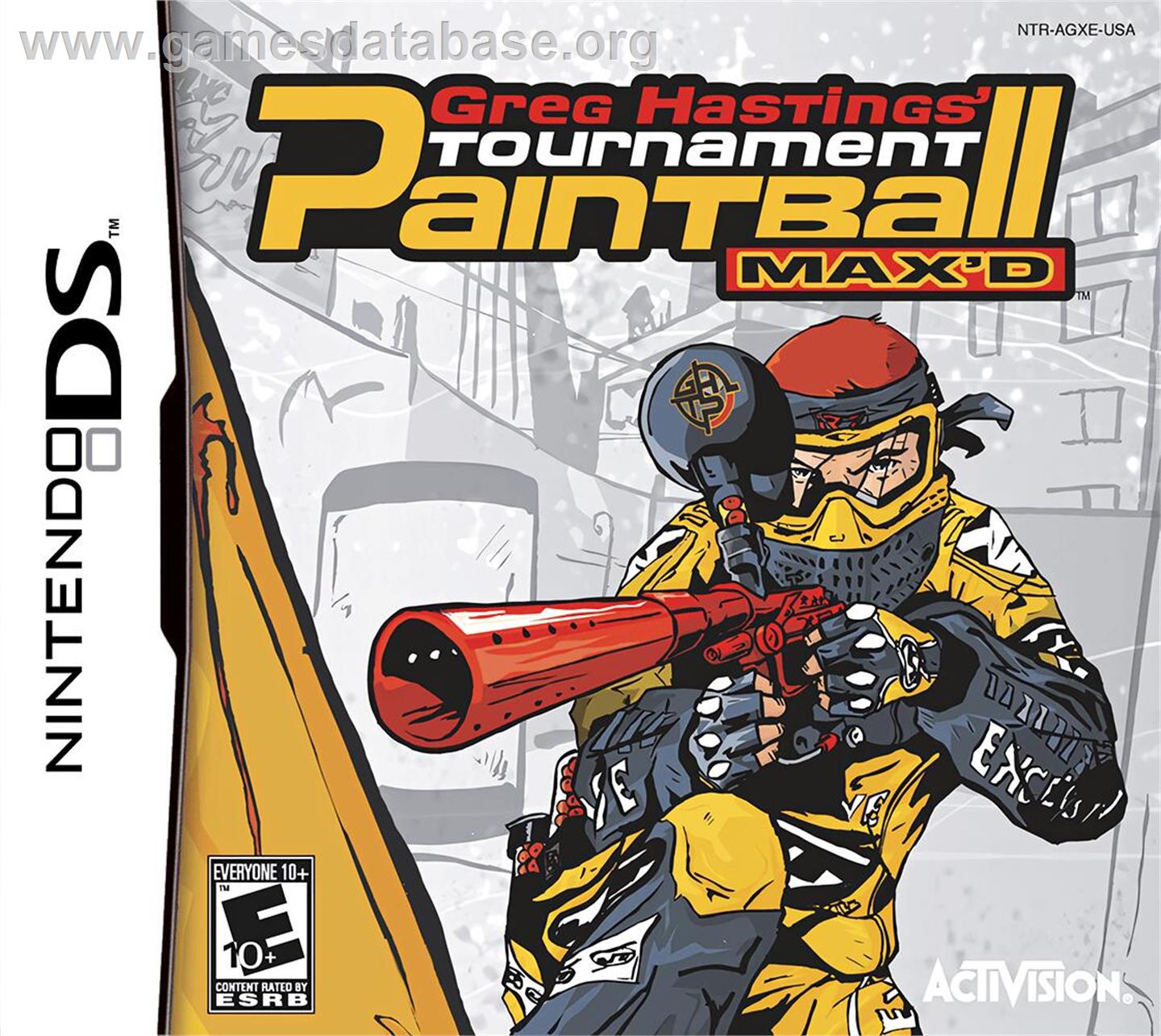 Greg Hastings' Tournament Paintball Max'd - Nintendo DS - Artwork - Box