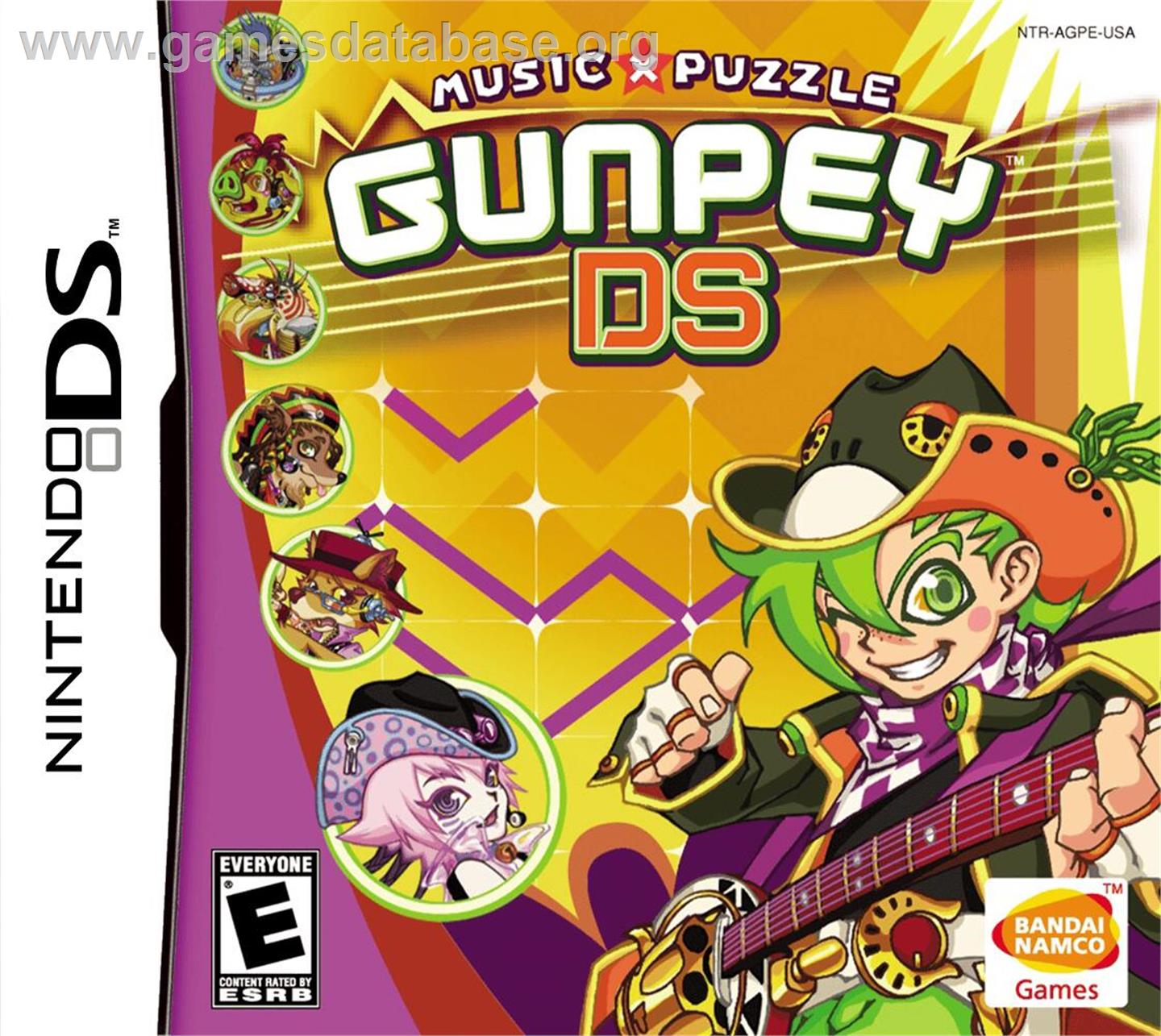 Gunpey Ds - Music X Puzzle - Nintendo DS - Artwork - Box