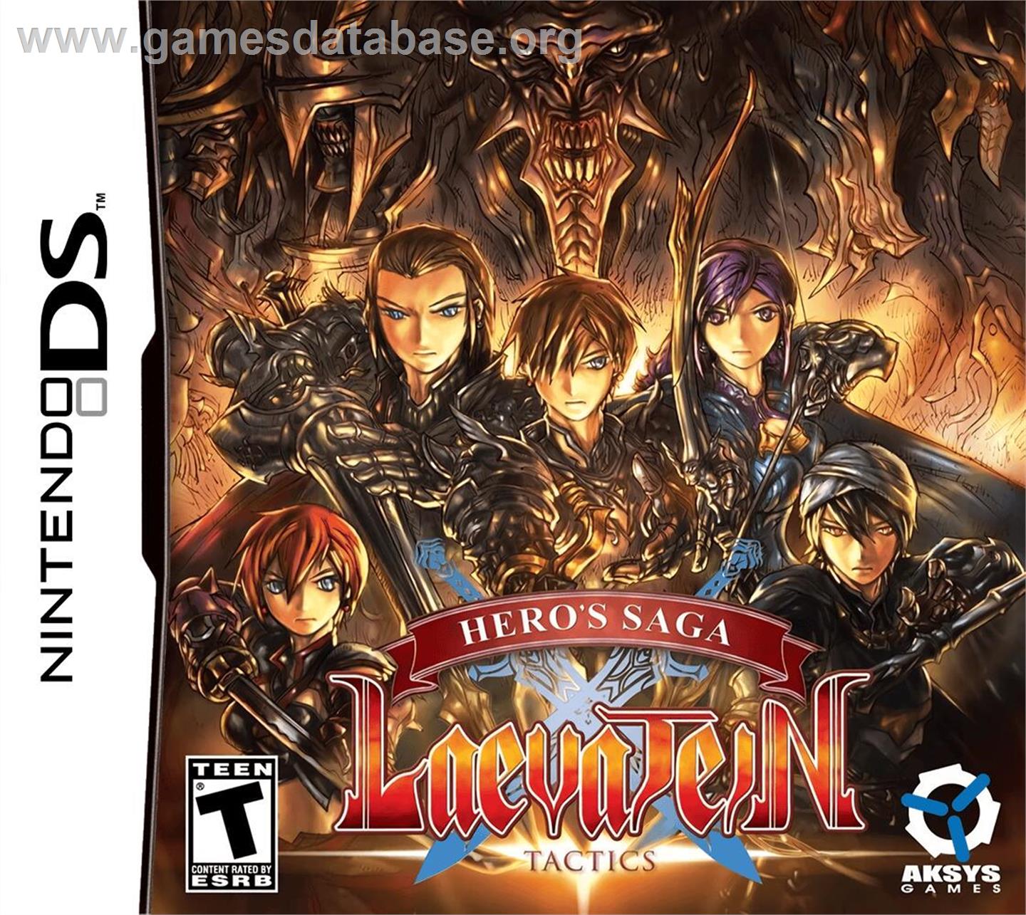 Hero's Saga Laevatein Tactics - Nintendo DS - Artwork - Box
