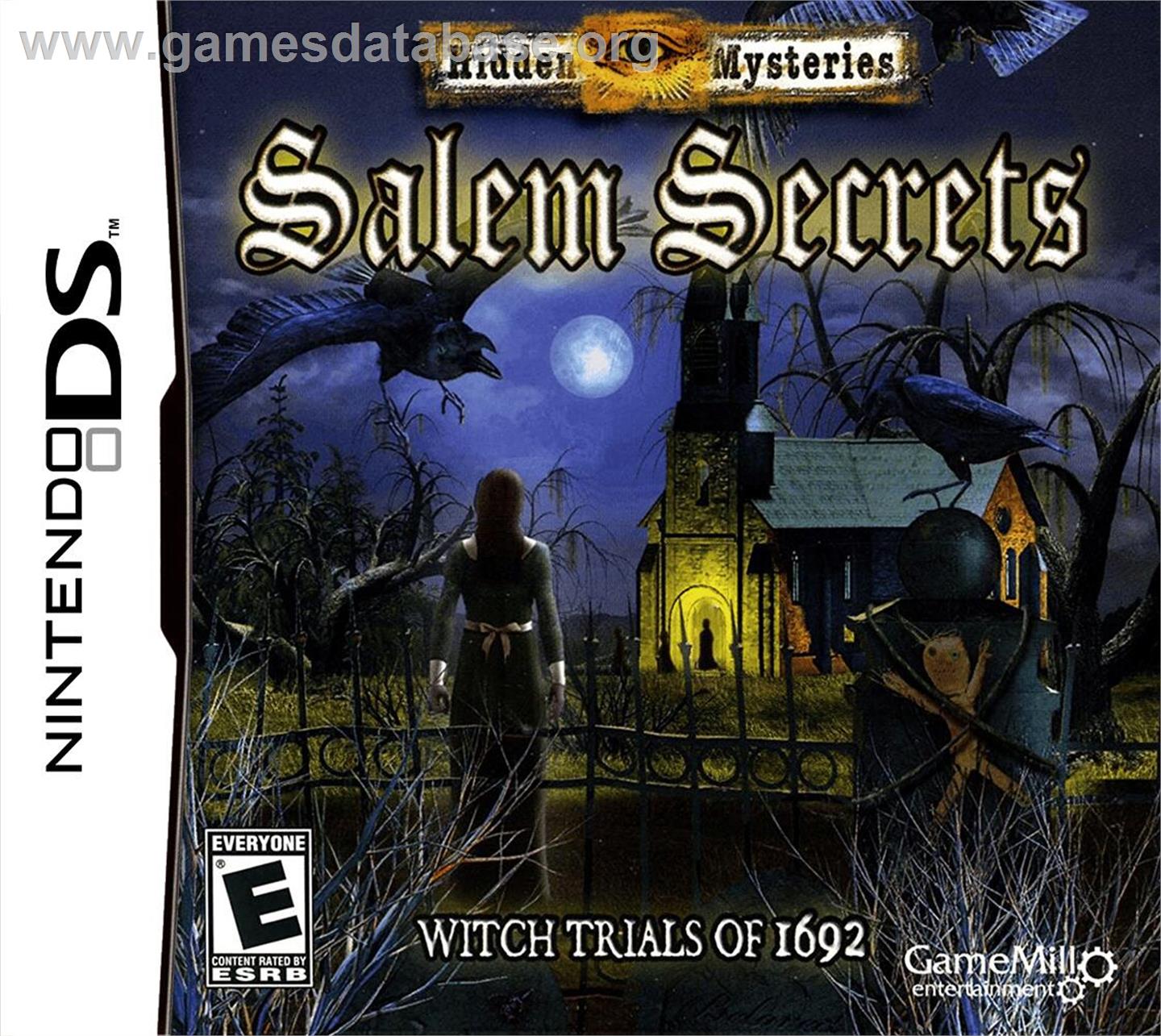 Hidden Mysteries - Salem Witches - Nintendo DS - Artwork - Box