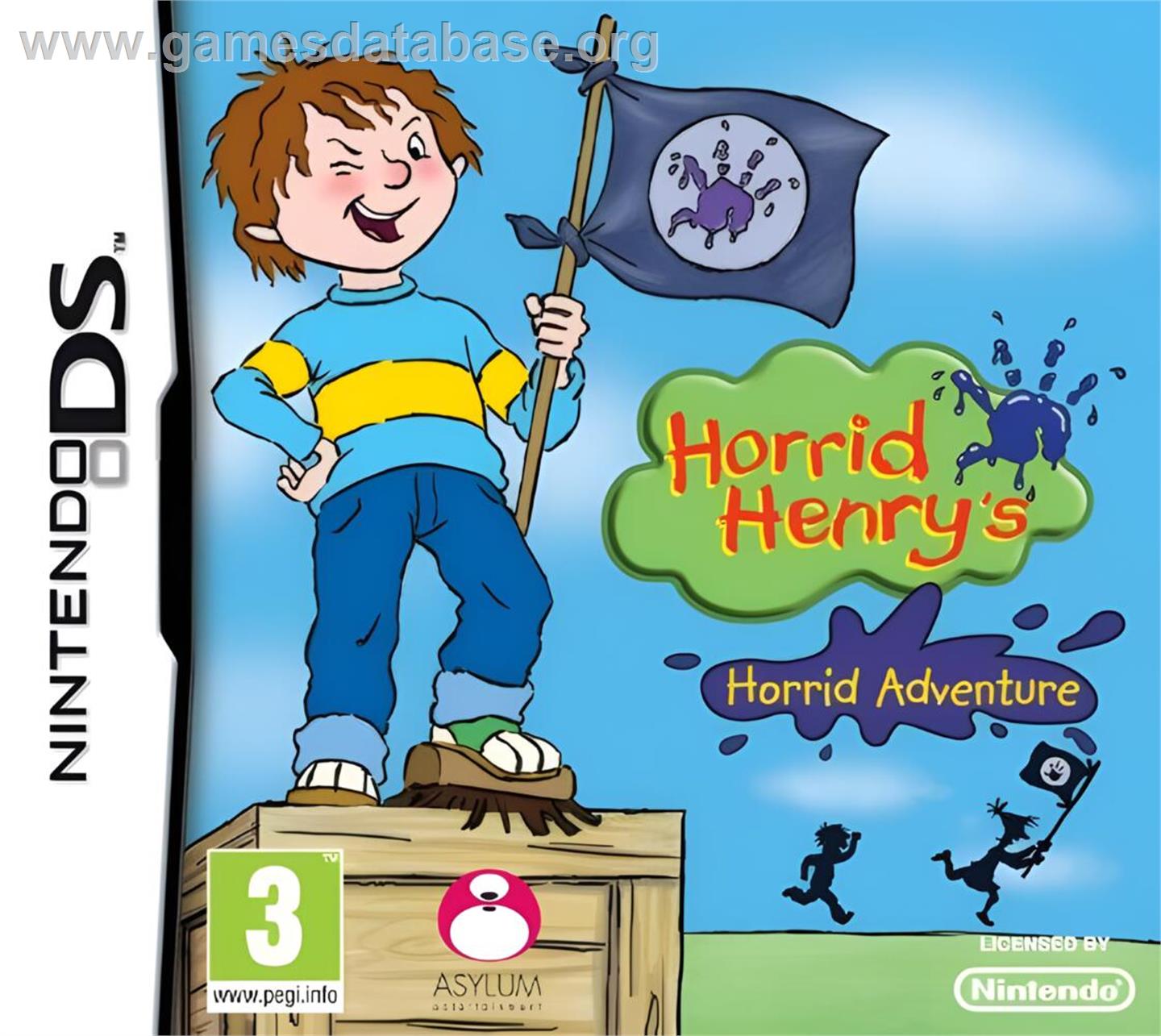 Horrid Henry's Horrid Adventure - Nintendo DS - Artwork - Box
