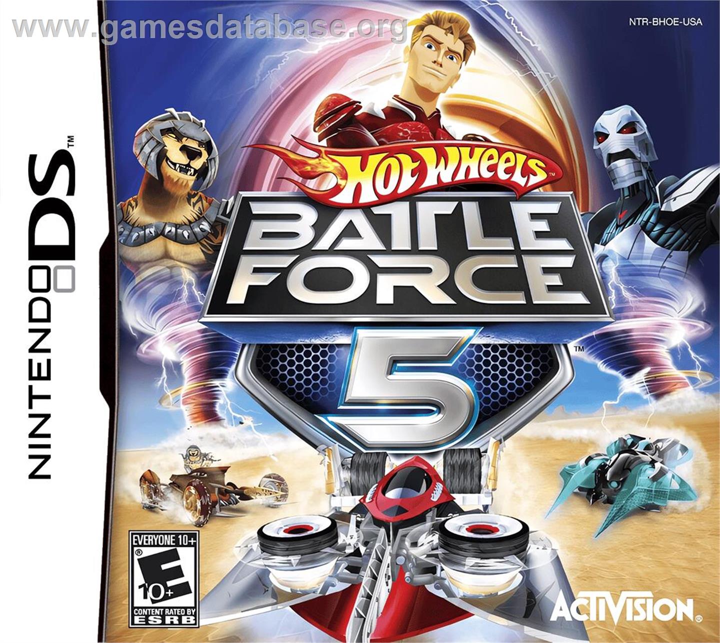 Hot Wheels - Battle Force 5 - Nintendo DS - Artwork - Box