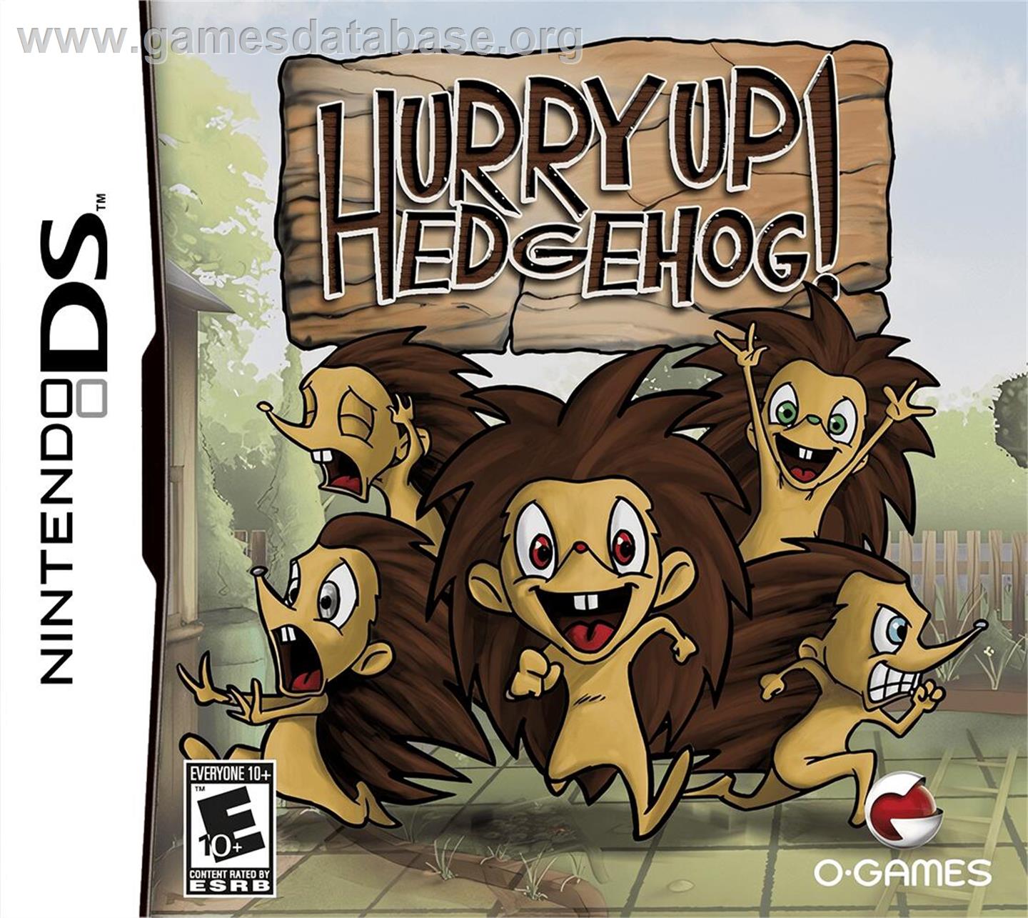 Hurry Up Hedgehog! - Nintendo DS - Artwork - Box