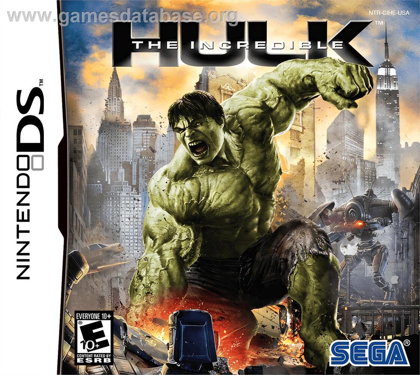 Incredible Hulk, The - Nintendo DS - Artwork - Box