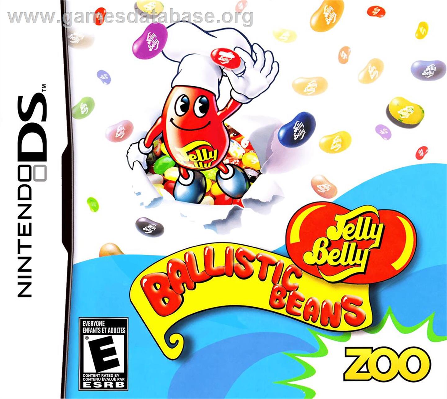 Jelly Belly - Ballistic Beans - Nintendo DS - Artwork - Box