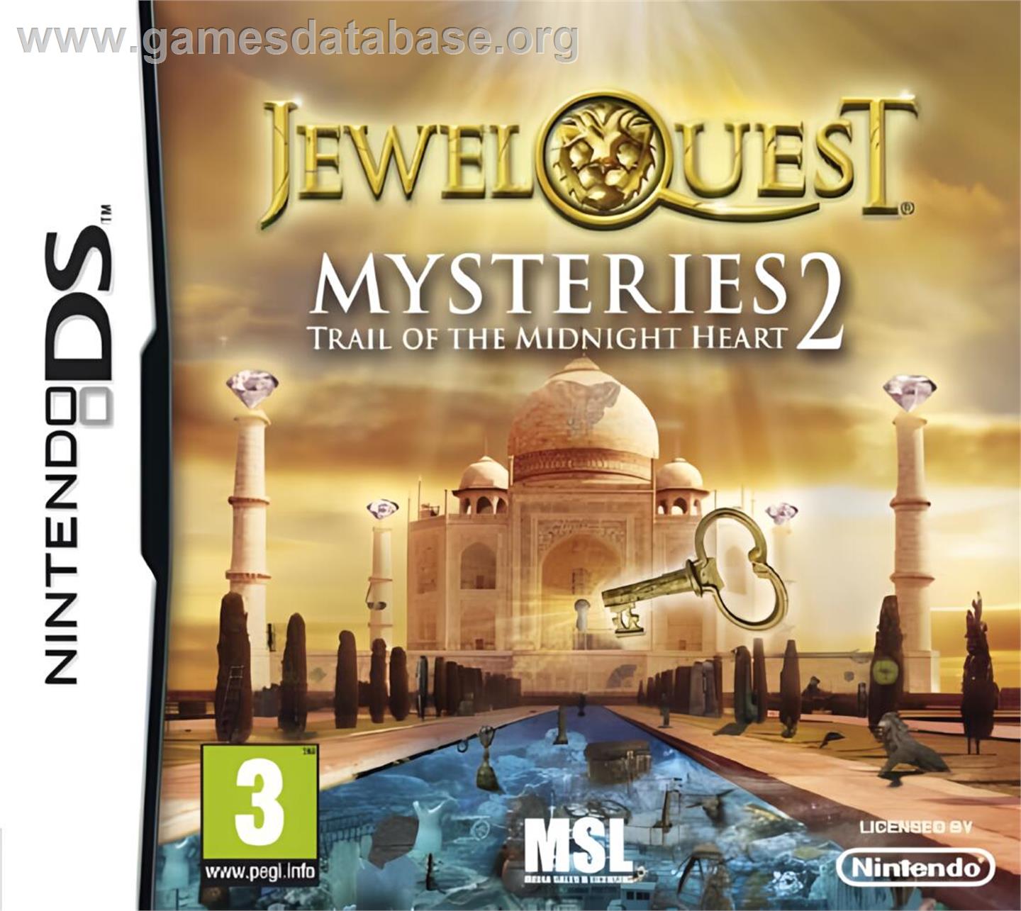 Jewel Quest - Mysteries 2 - Nintendo DS - Artwork - Box