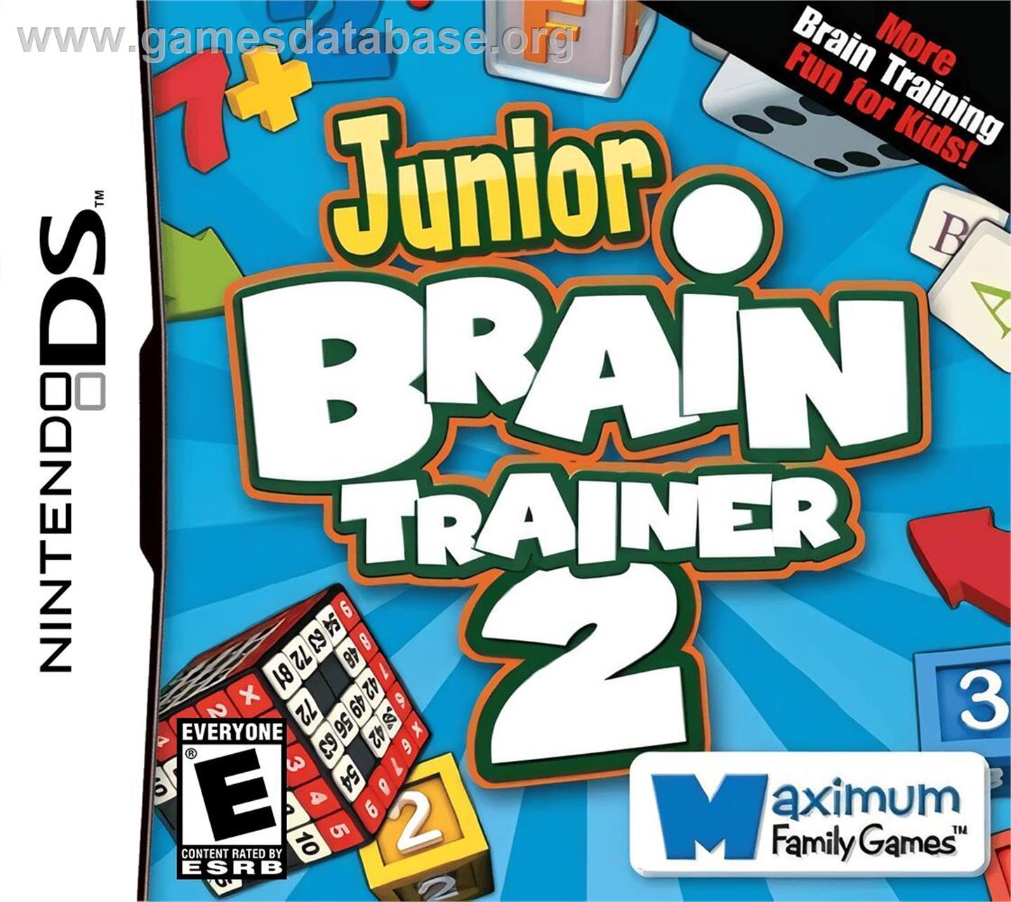Junior Brain Trainer 2 - Nintendo DS - Artwork - Box