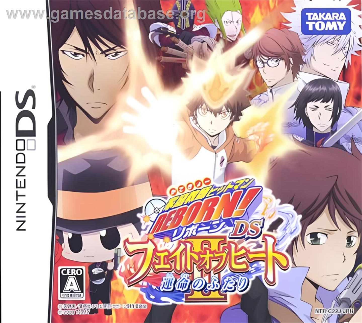 Katekyoo Hitman Reborn! Ds - Fate Of Heat 2 - Unmei No Futari - Nintendo DS - Artwork - Box