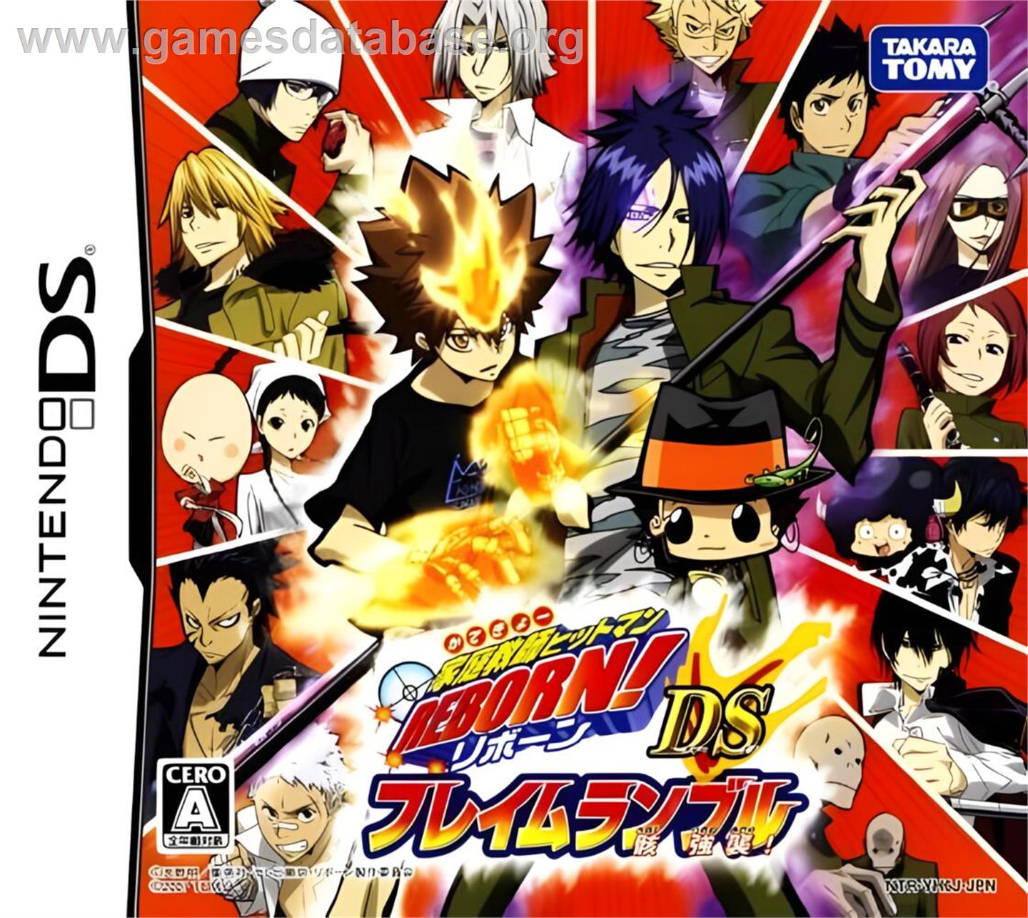 Katekyoo Hitman Reborn! Ds - Flame Rumble - Mukuro Kyoushuu! - Nintendo DS - Artwork - Box