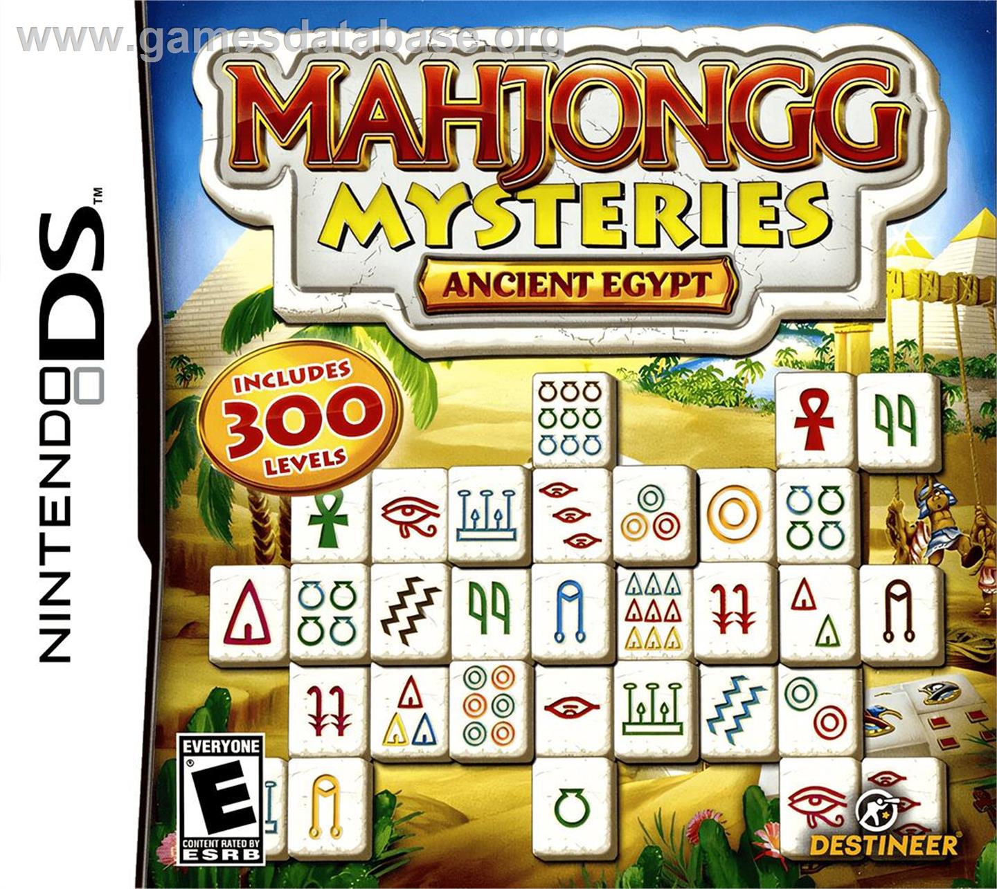 Mahjong Mysteries - Ancient Egypt - Nintendo DS - Artwork - Box