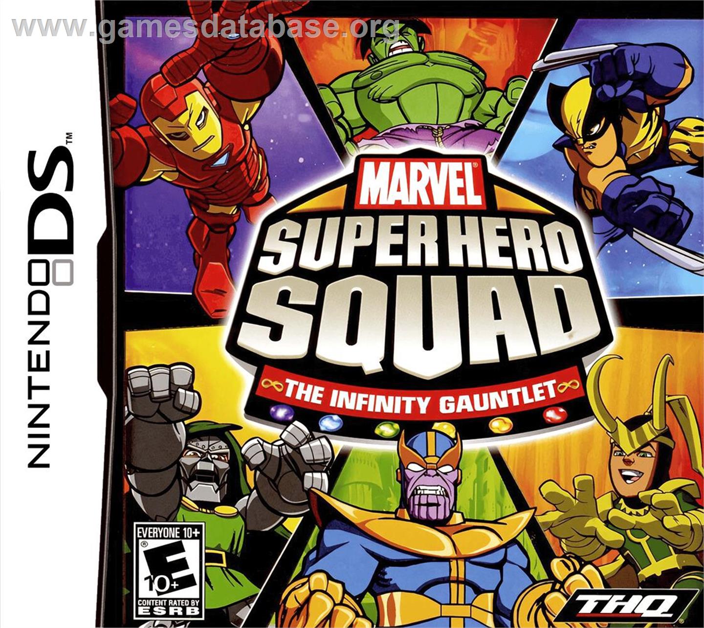 Marvel Super Hero Squad - Le Gant De L'infini - Nintendo DS - Artwork - Box