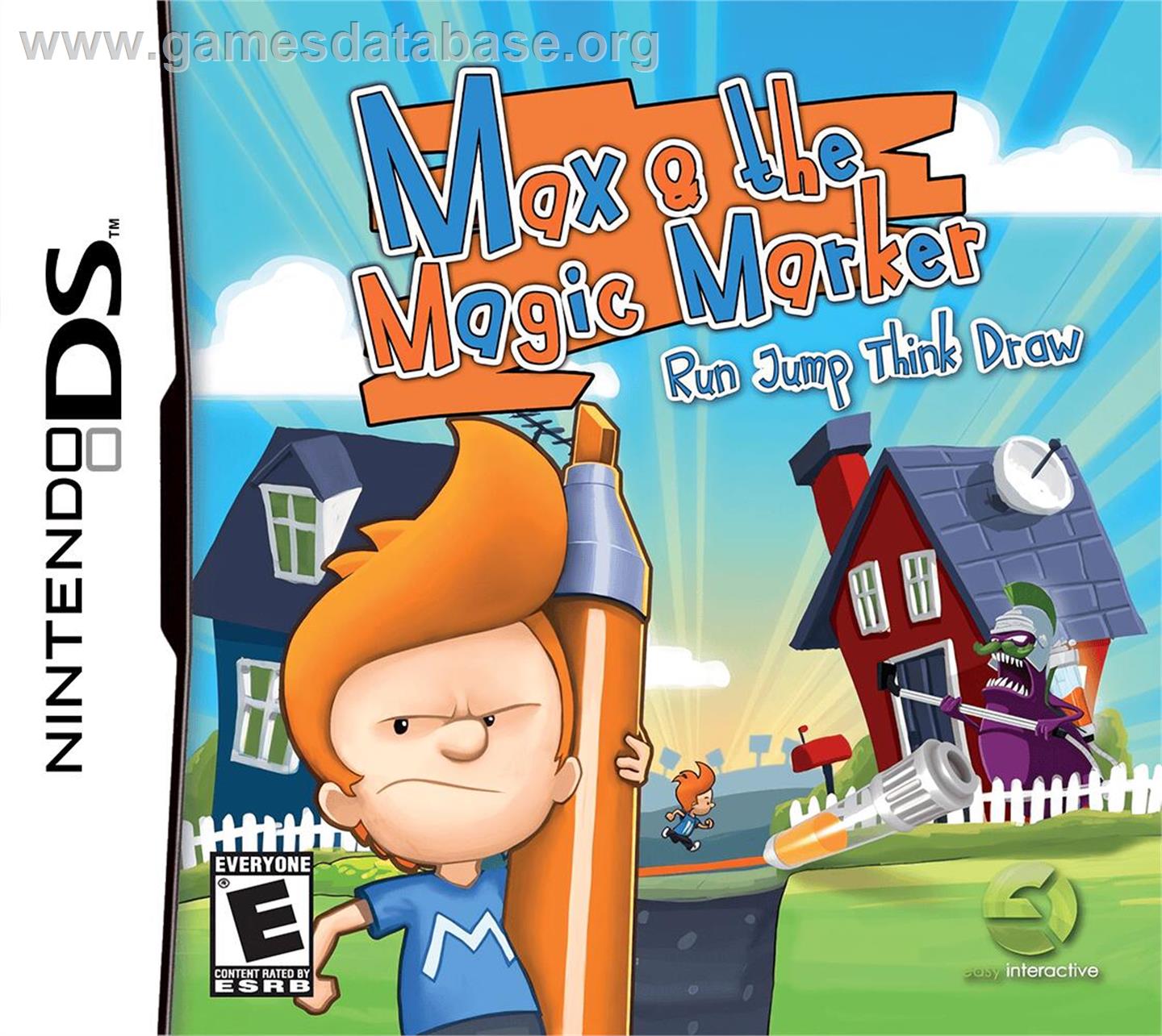 Max And The Magic Marker - Nintendo DS - Artwork - Box