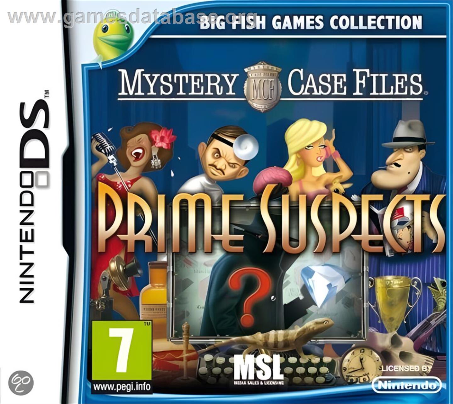 Mystery Case Files - Prime Suspects - Nintendo DS - Artwork - Box