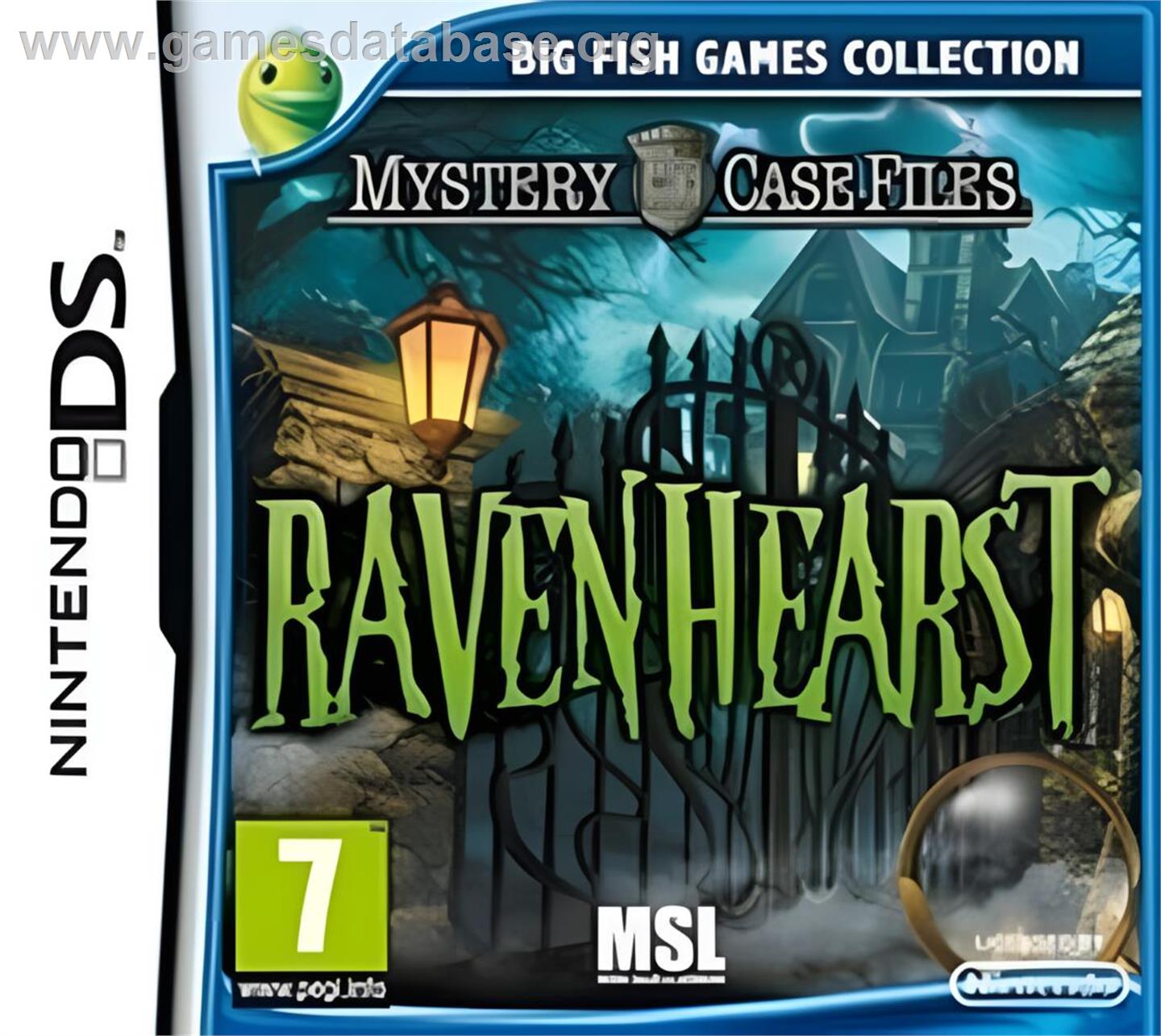 Mystery Case Files - Ravenhearst - Nintendo DS - Artwork - Box