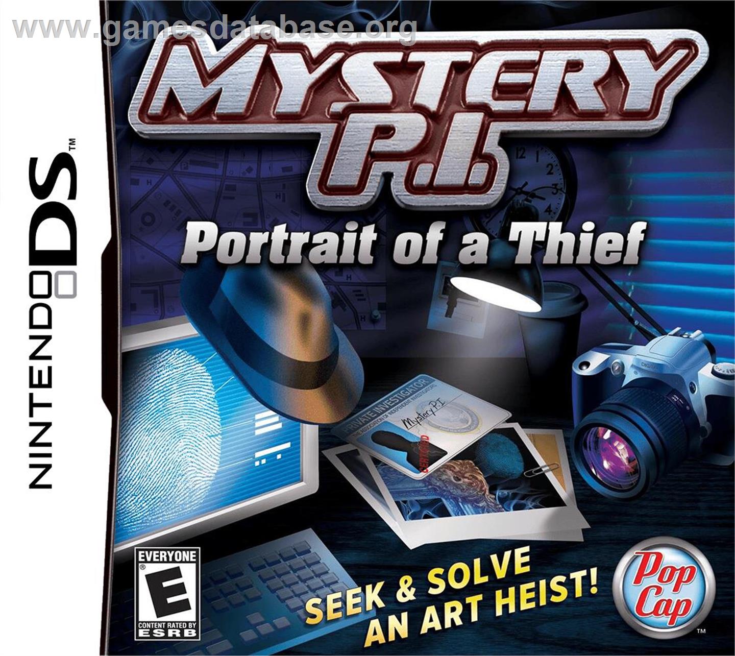 Mystery P.i. - Portrait Of A Thief - Nintendo DS - Artwork - Box