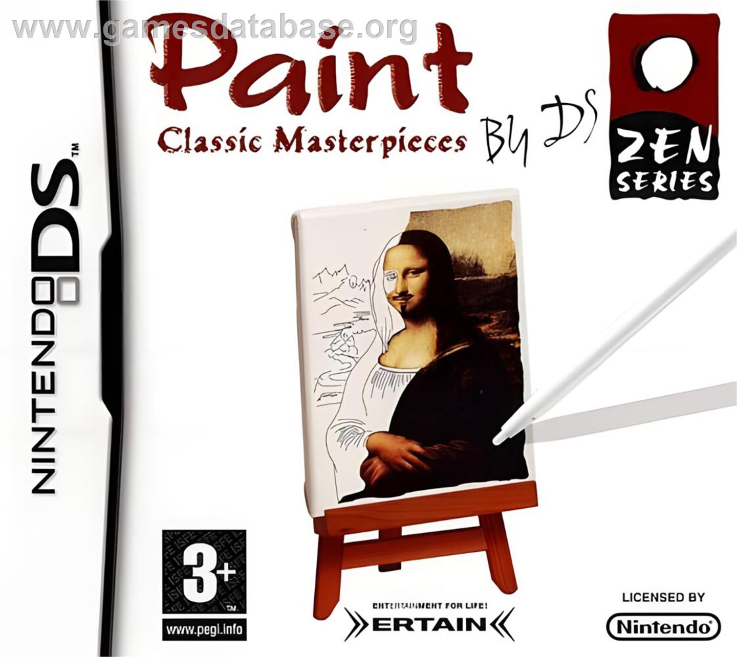 Paint By Ds - Classic Masterpieces - Nintendo DS - Artwork - Box