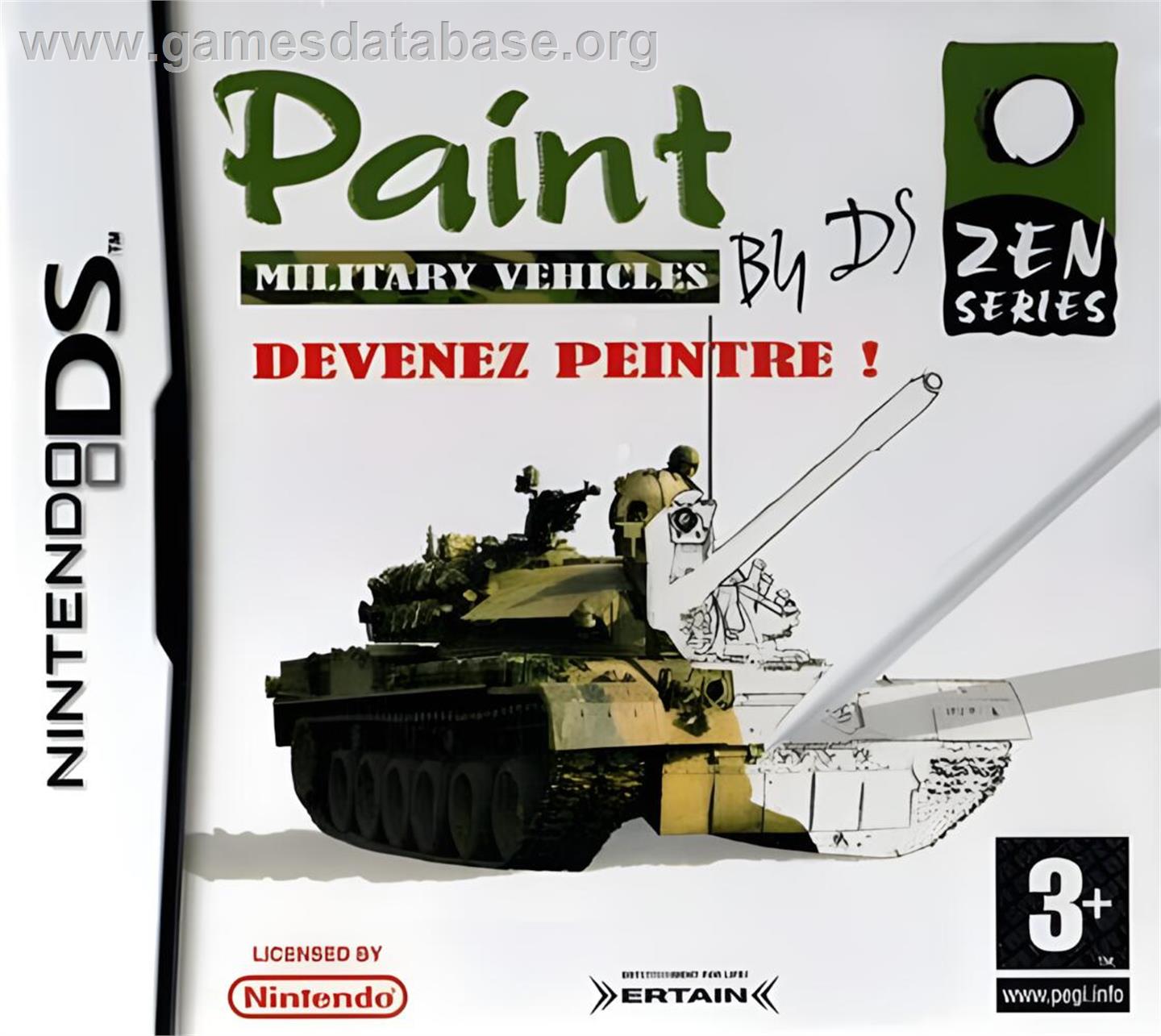 Paint By Ds - Military Vehicles - Nintendo DS - Artwork - Box